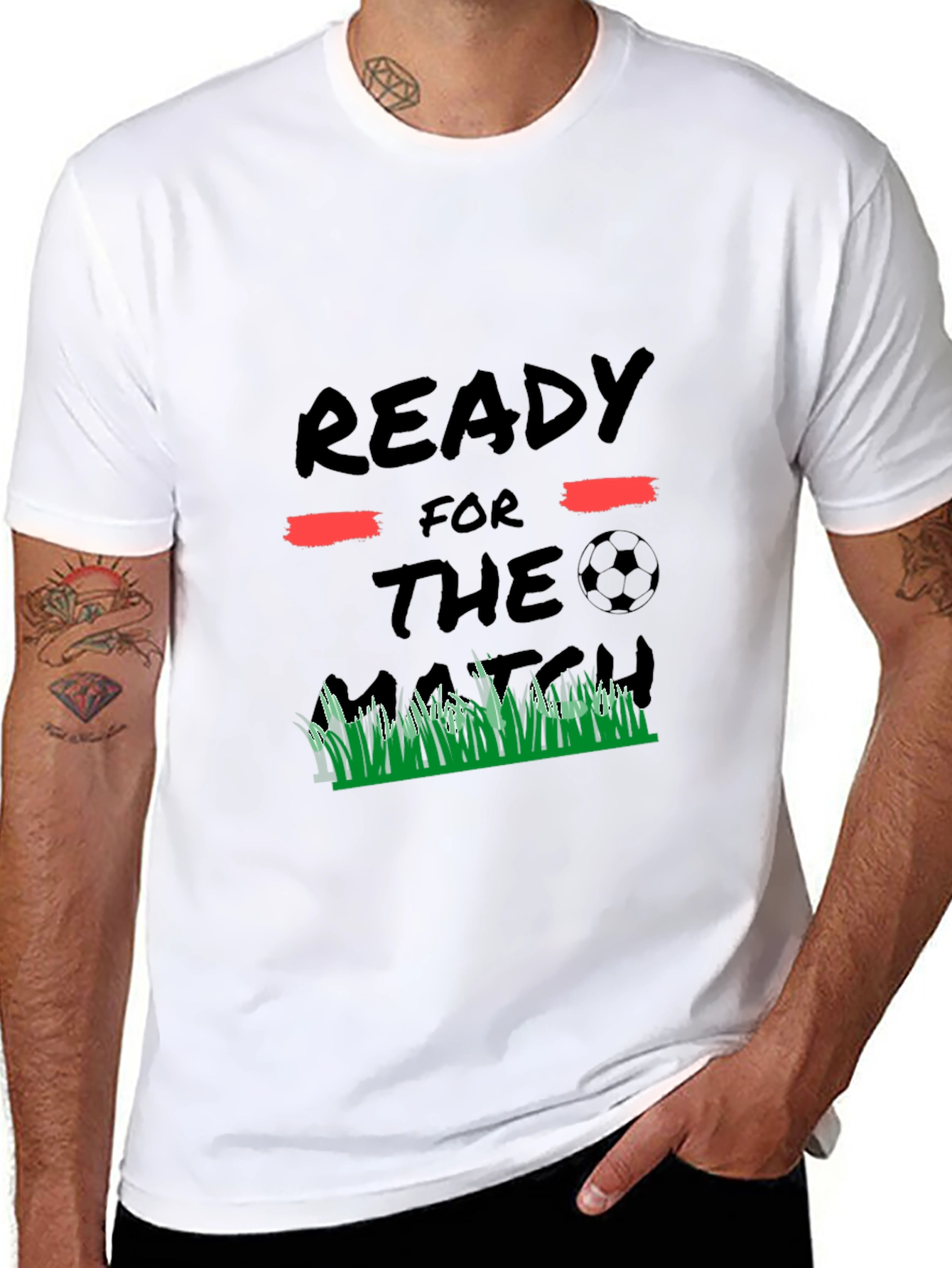 Ready for the Match Black Graphic Tee