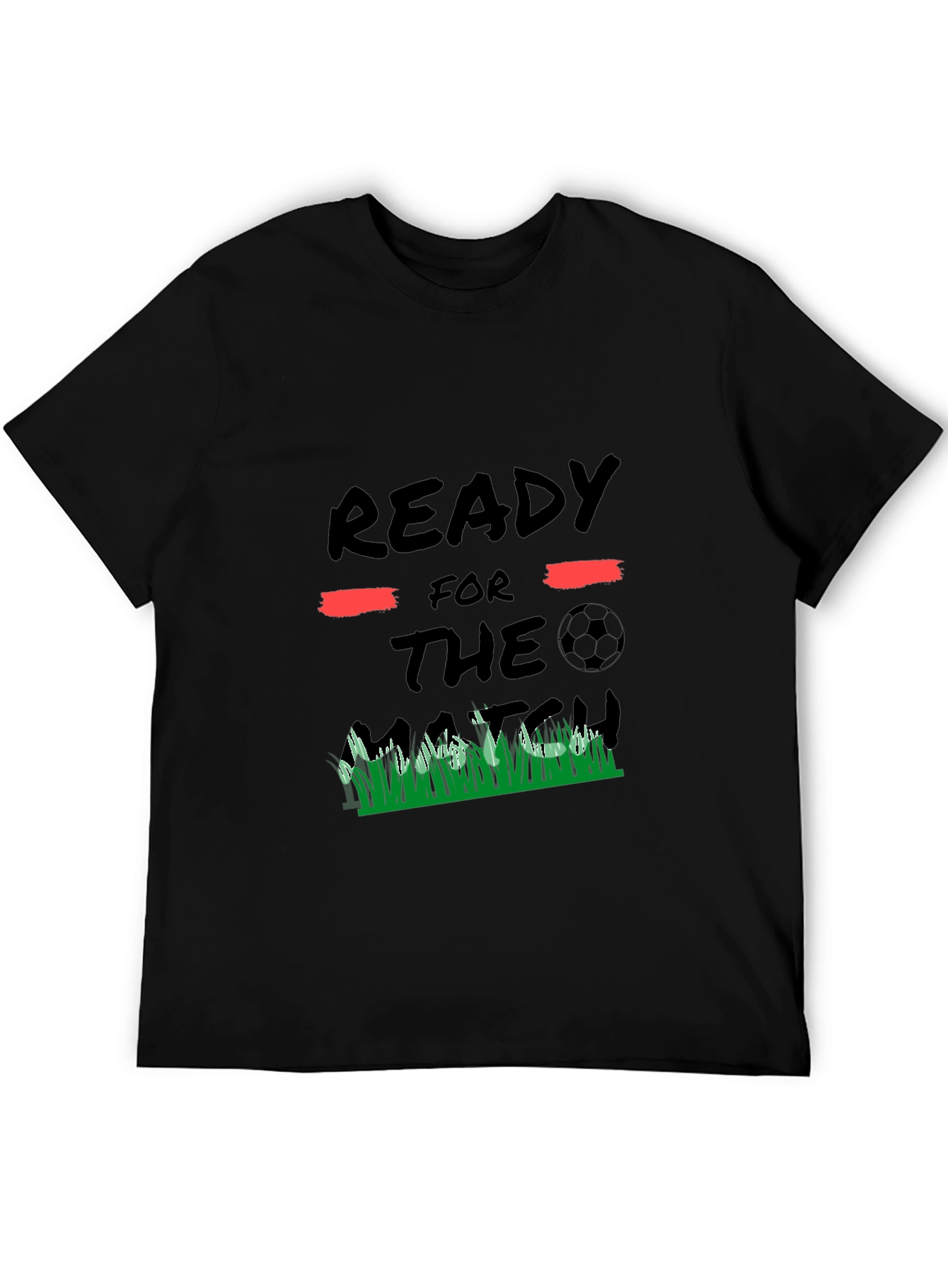 Ready for the Match Black Graphic Tee