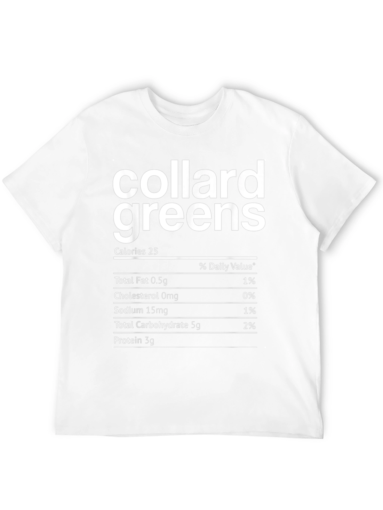 Collard Greens Nutrition Facts T-Shirt