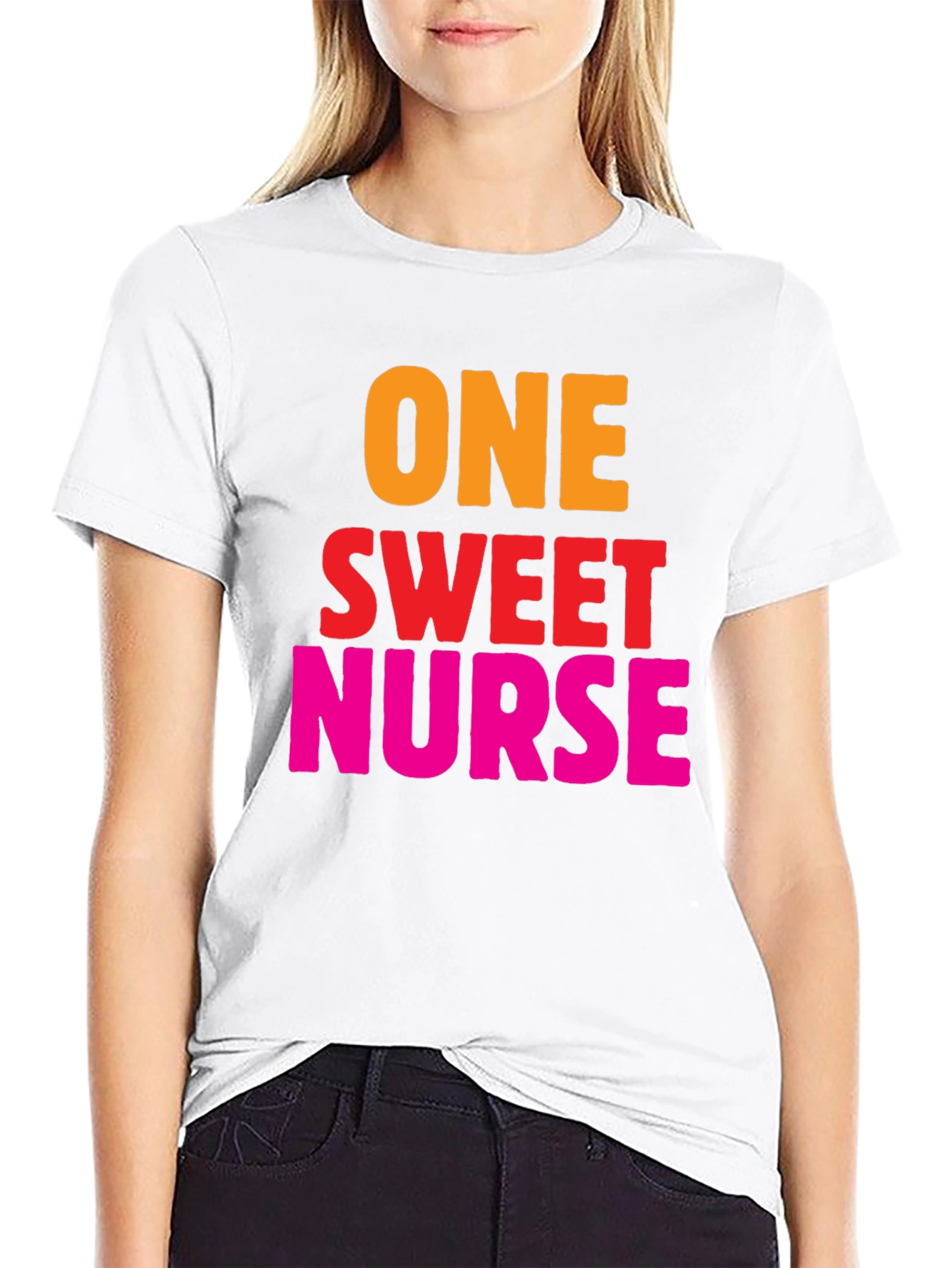 One Sweet Nurse Graphic Tee - Black T-Shirt