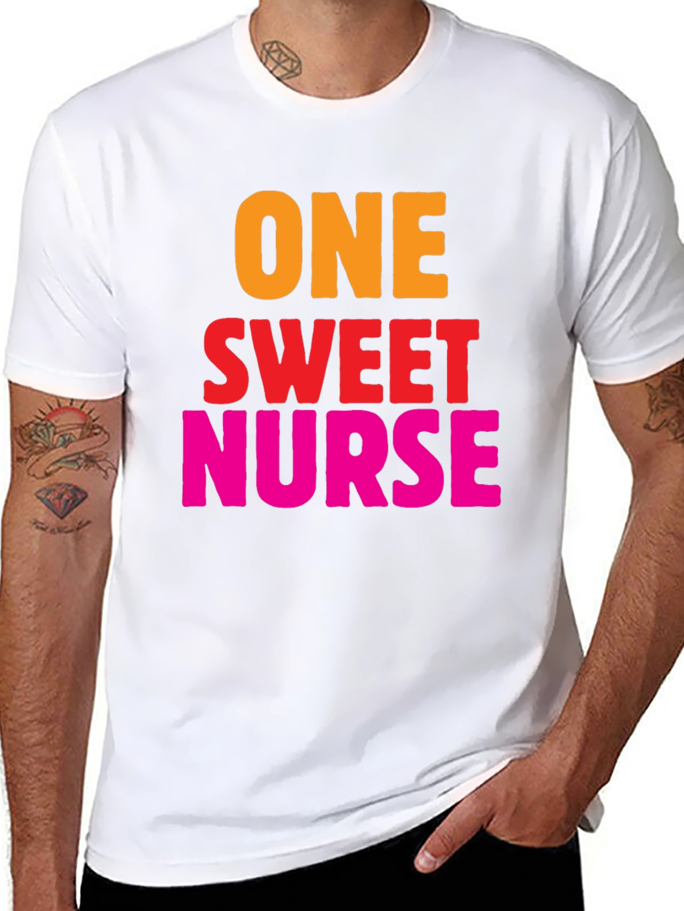 One Sweet Nurse Graphic Tee - Black T-Shirt