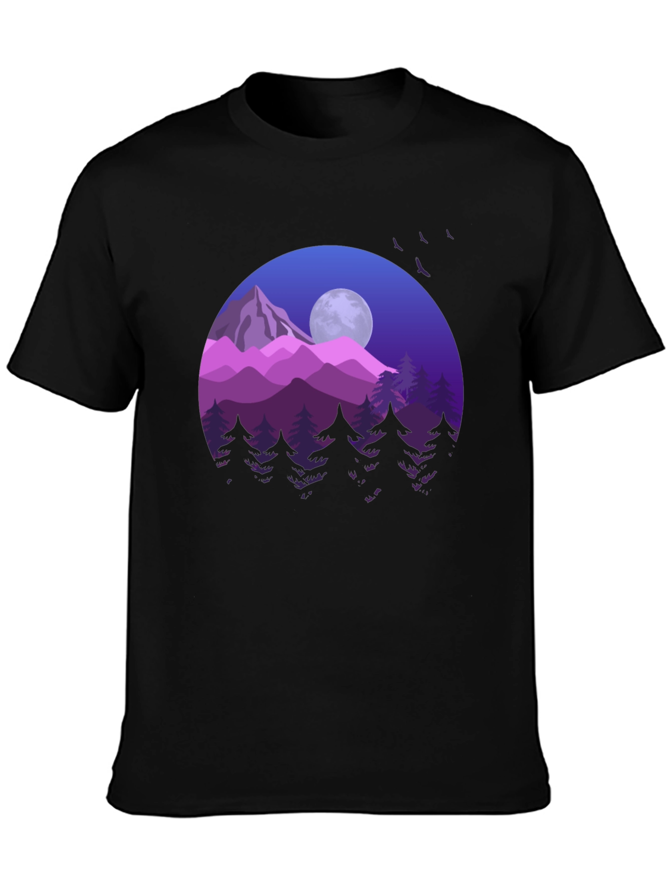 Mountain Nightscape Graphic Tee