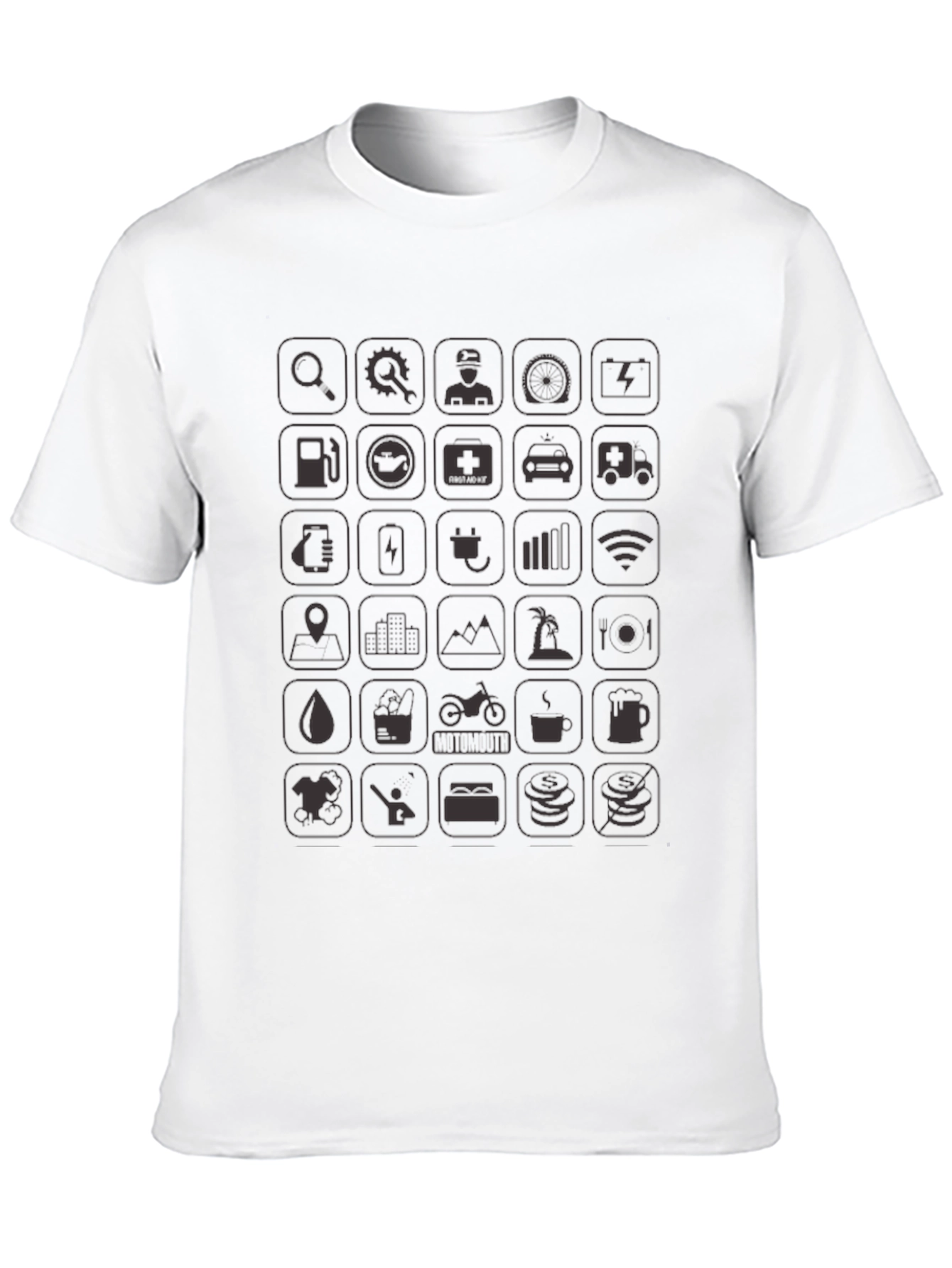 Iconic Life Style Black T-Shirt