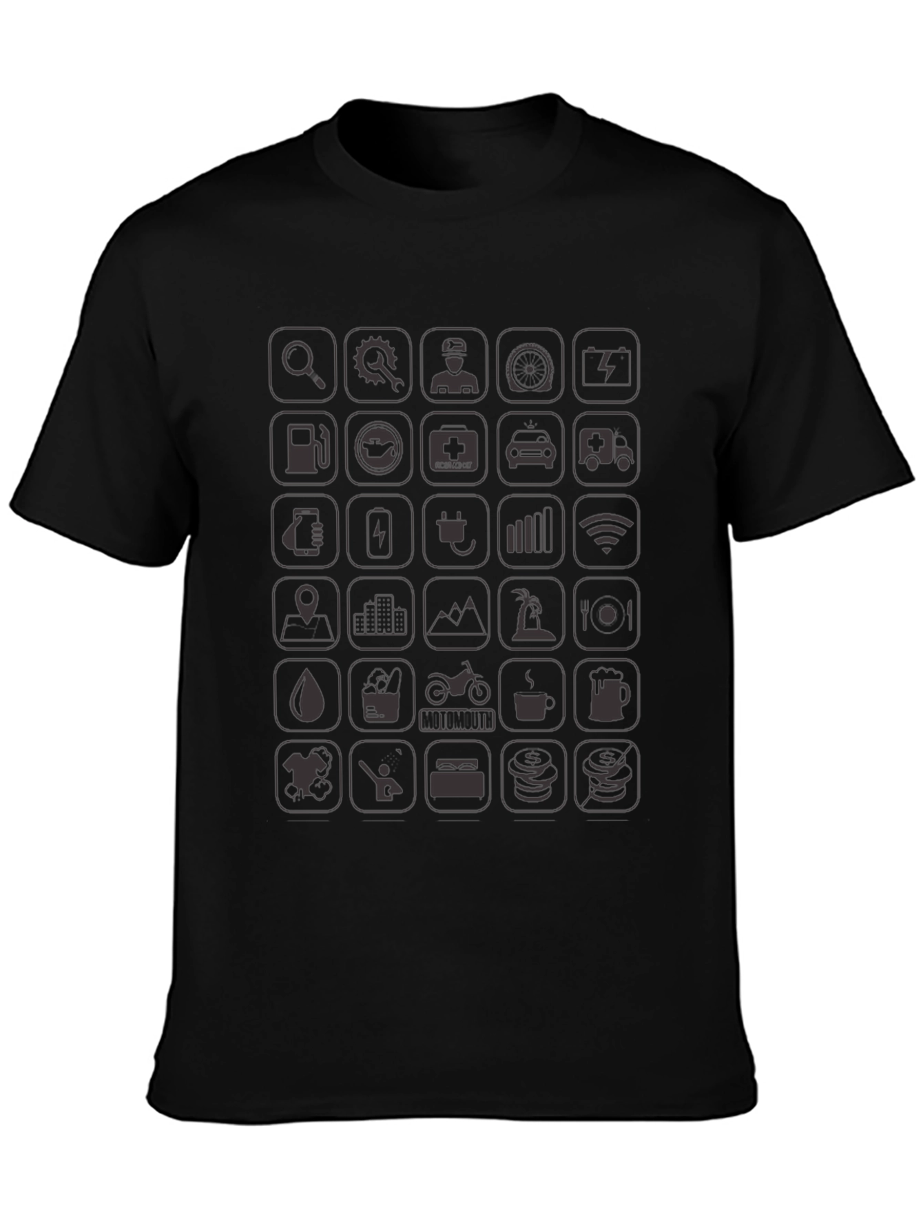 Iconic Life Style Black T-Shirt