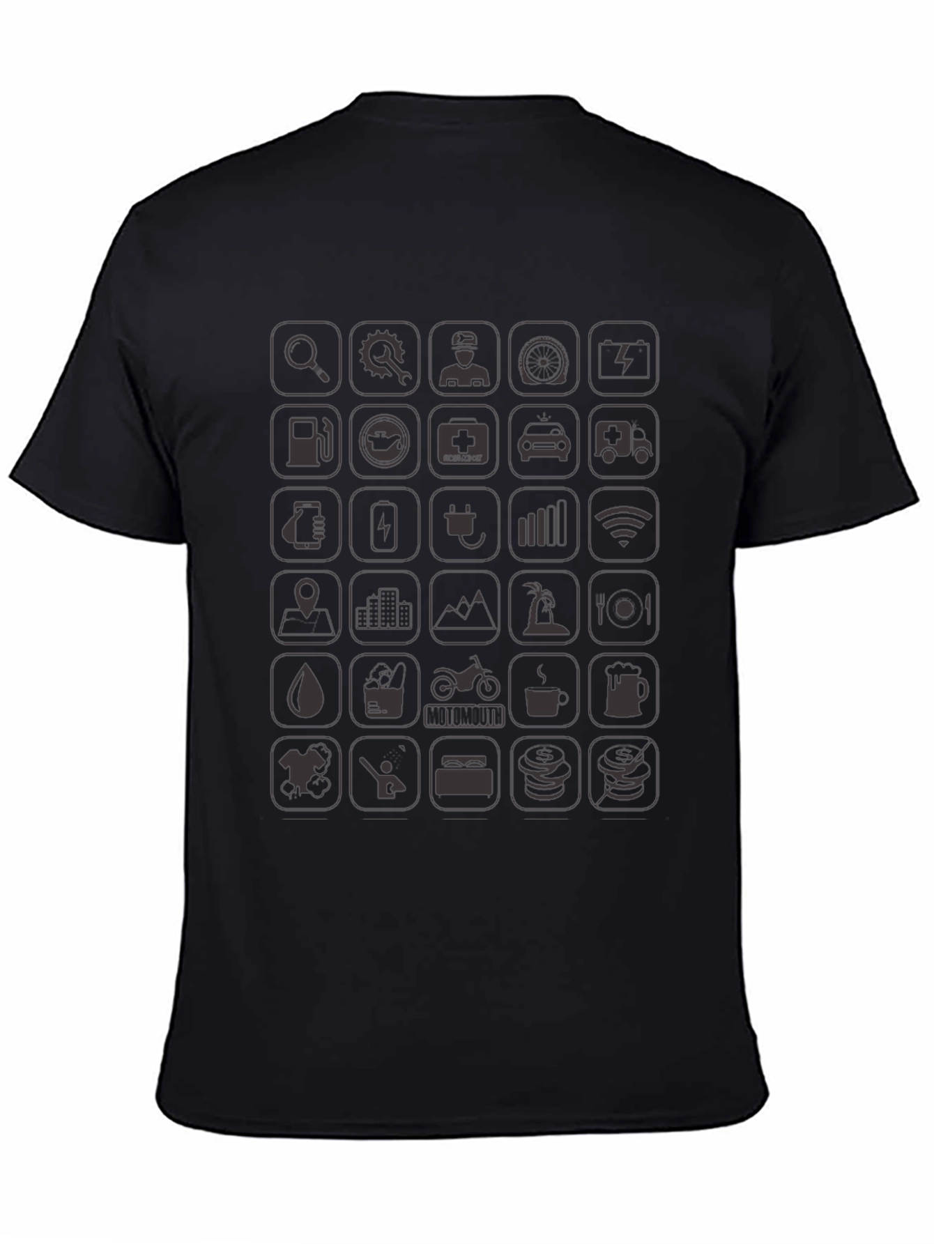 Iconic Life Style Black T-Shirt