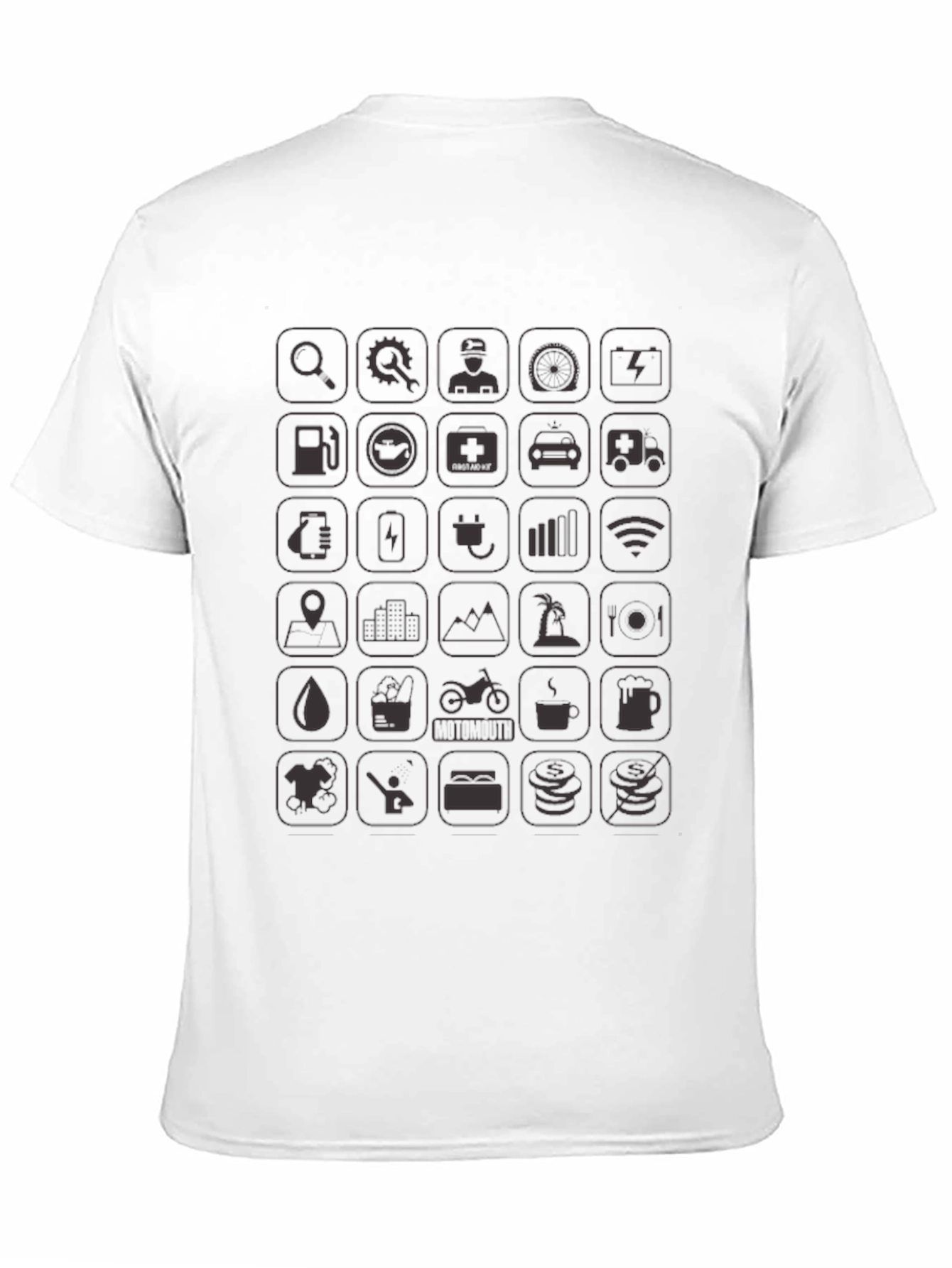 Iconic Life Style Black T-Shirt