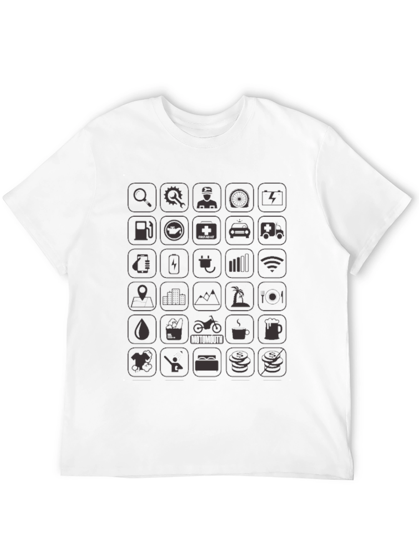 Iconic Life Style Black T-Shirt