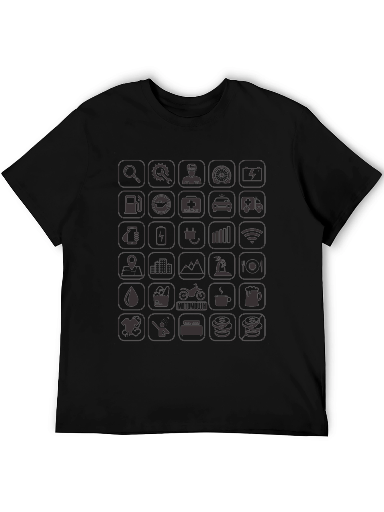 Iconic Life Style Black T-Shirt