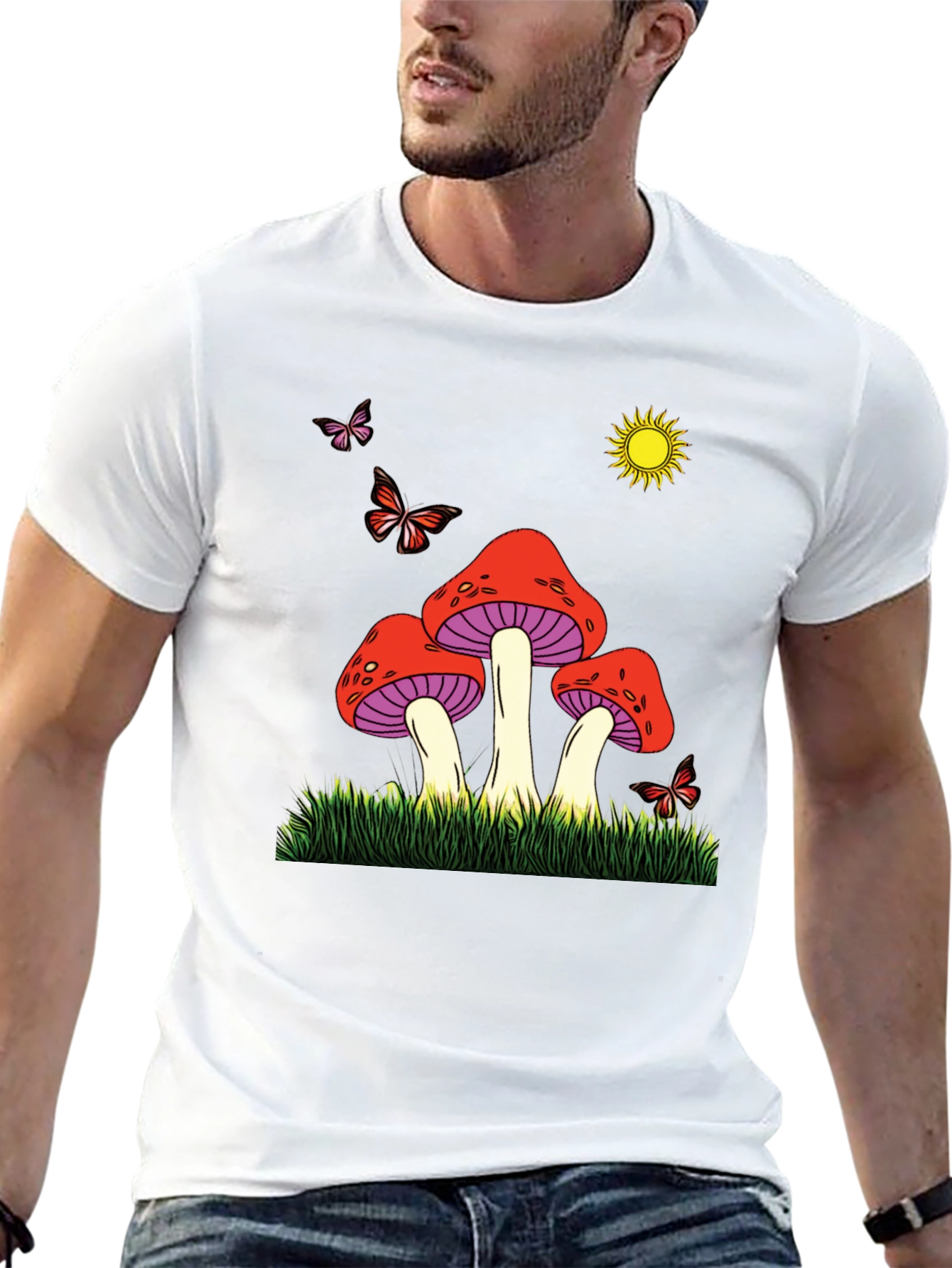 Mushroom Meadow Graphic Tee