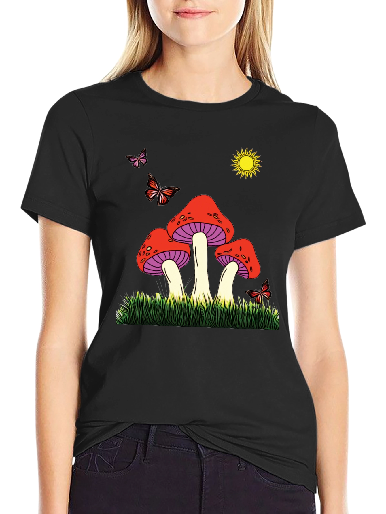 Mushroom Meadow Graphic Tee