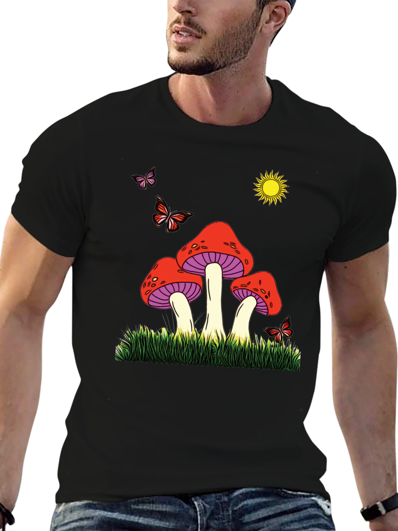 Mushroom Meadow Graphic Tee