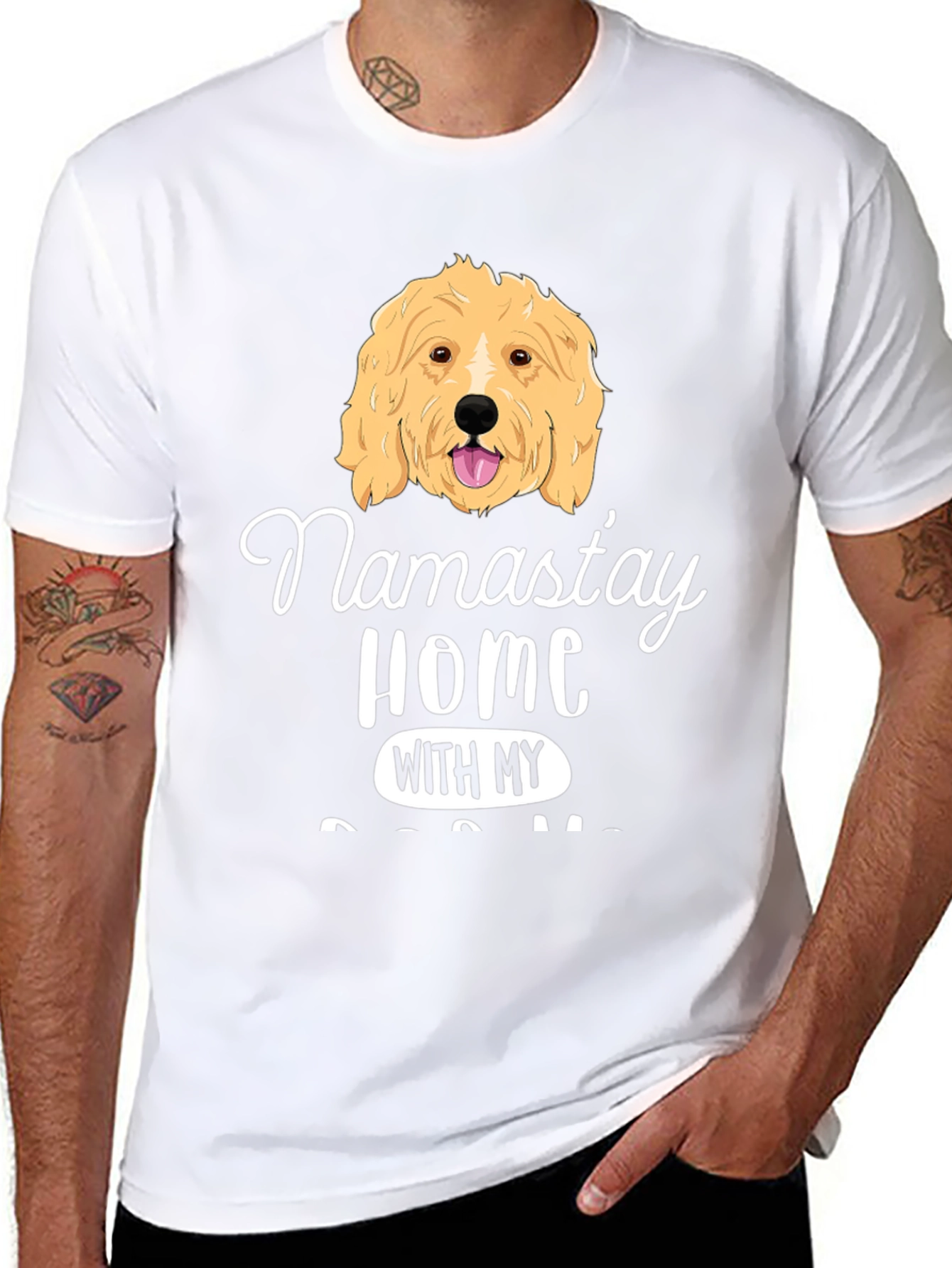 Namastay Home With My Dog T-Shirt