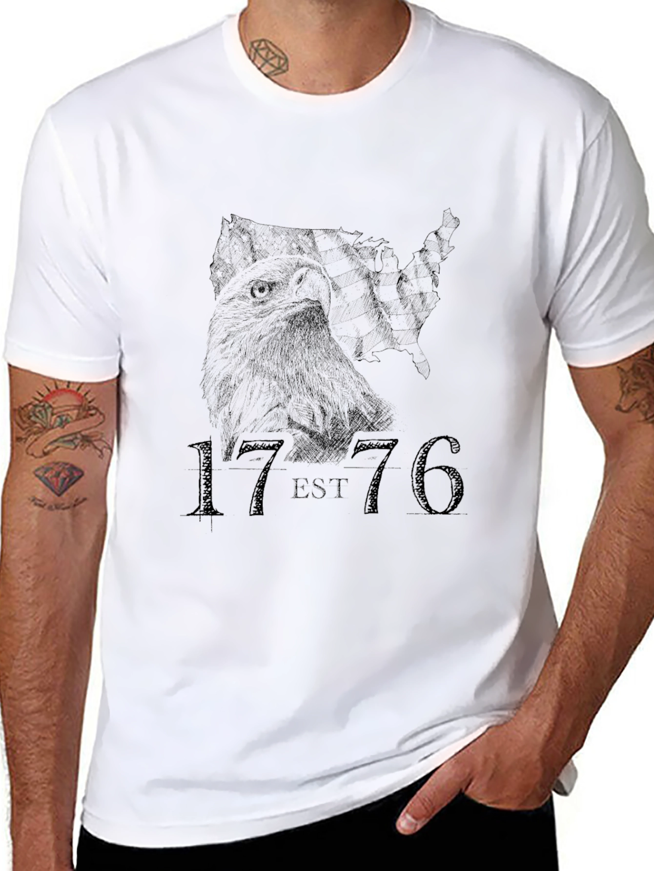 Est. 1776 Graphic Tee - Black