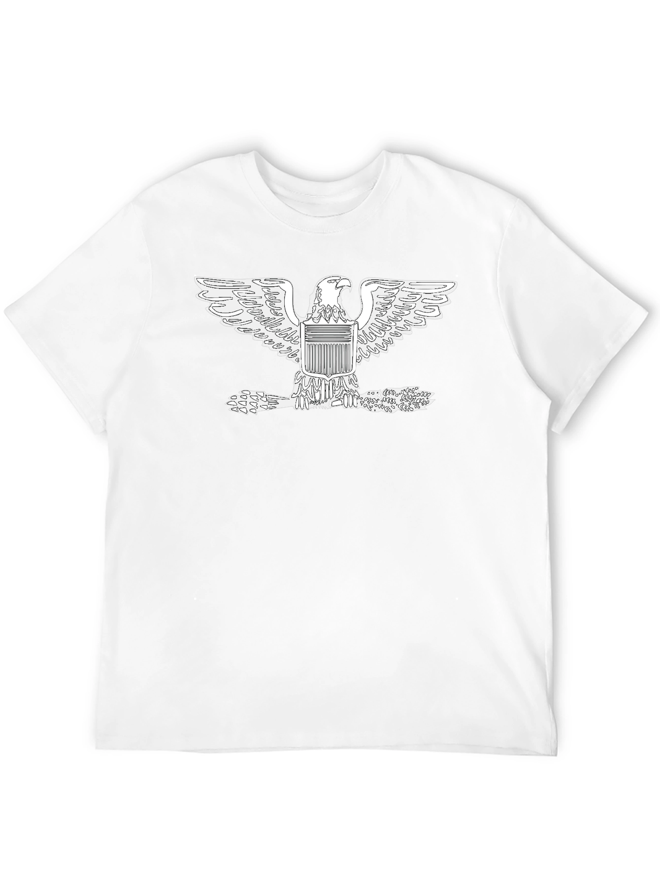 American Eagle Graphic Tee - Black Cotton Comfort