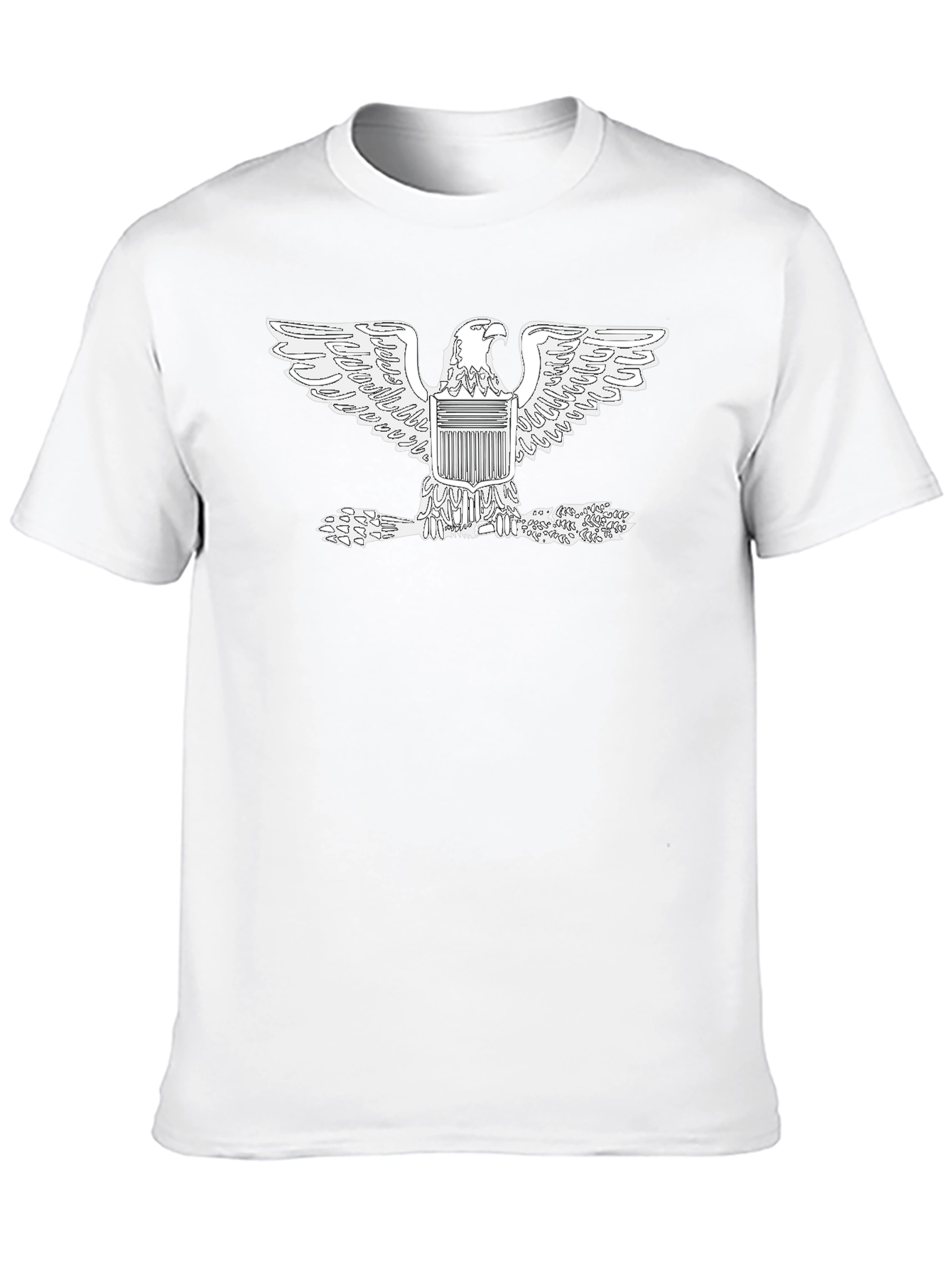 American Eagle Graphic Tee - Black Cotton Comfort