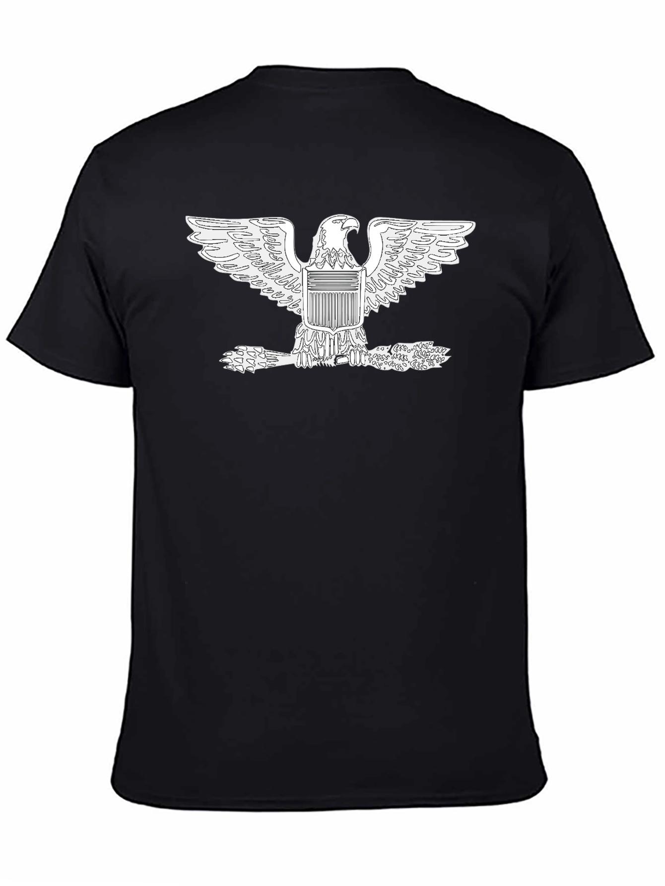 American Eagle Graphic Tee - Black Cotton Comfort