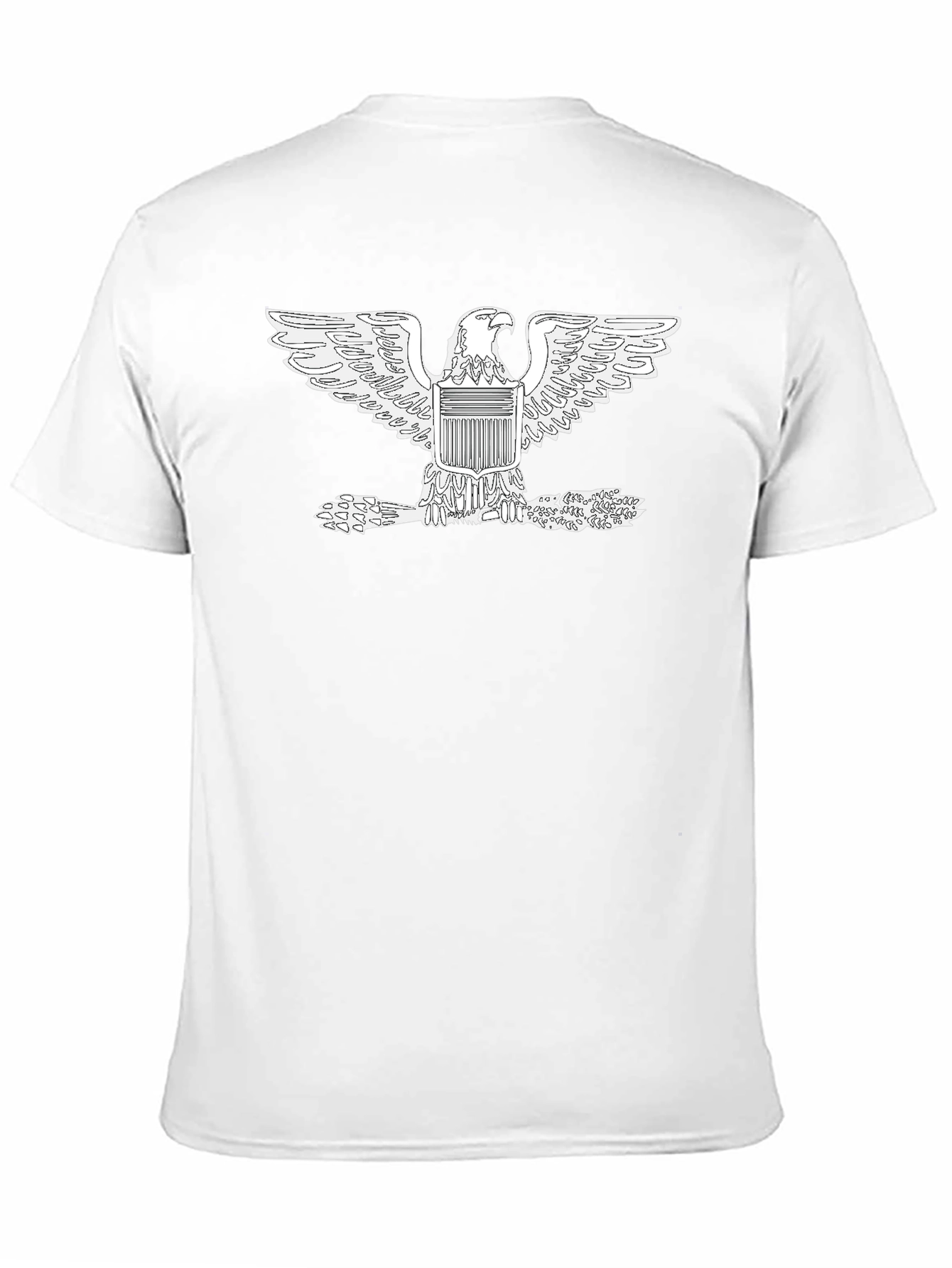 American Eagle Graphic Tee - Black Cotton Comfort