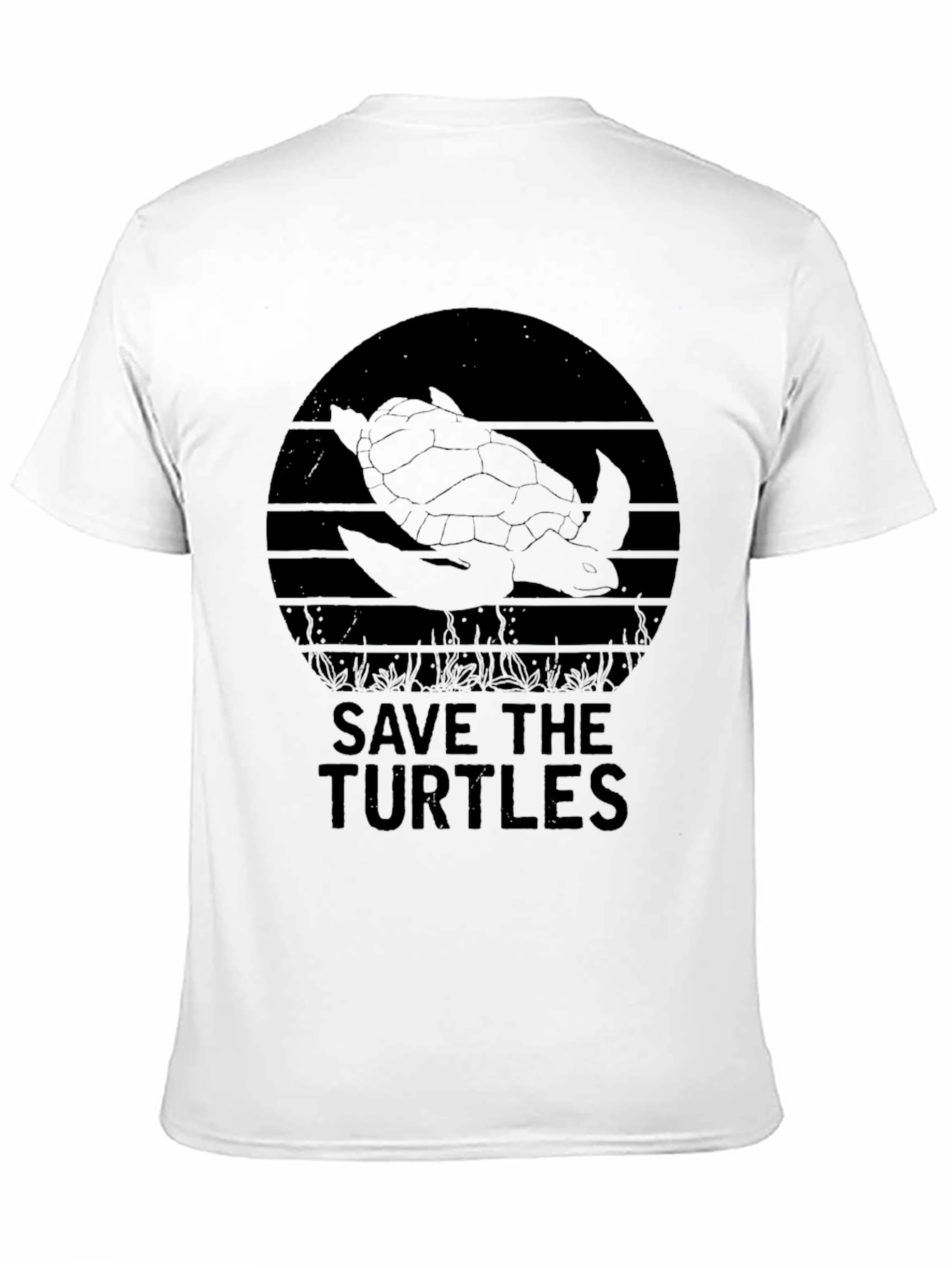 Save the Turtles Graphic Tee - Black
