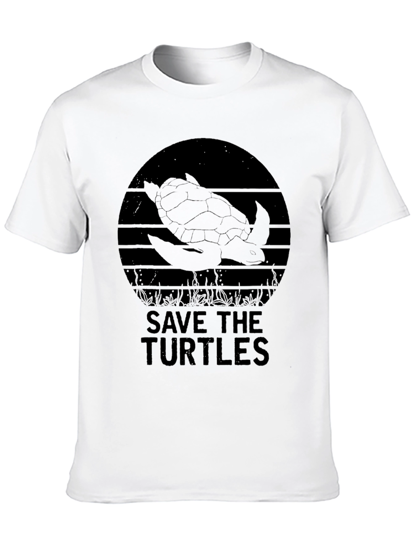 Save the Turtles Graphic Tee - Black