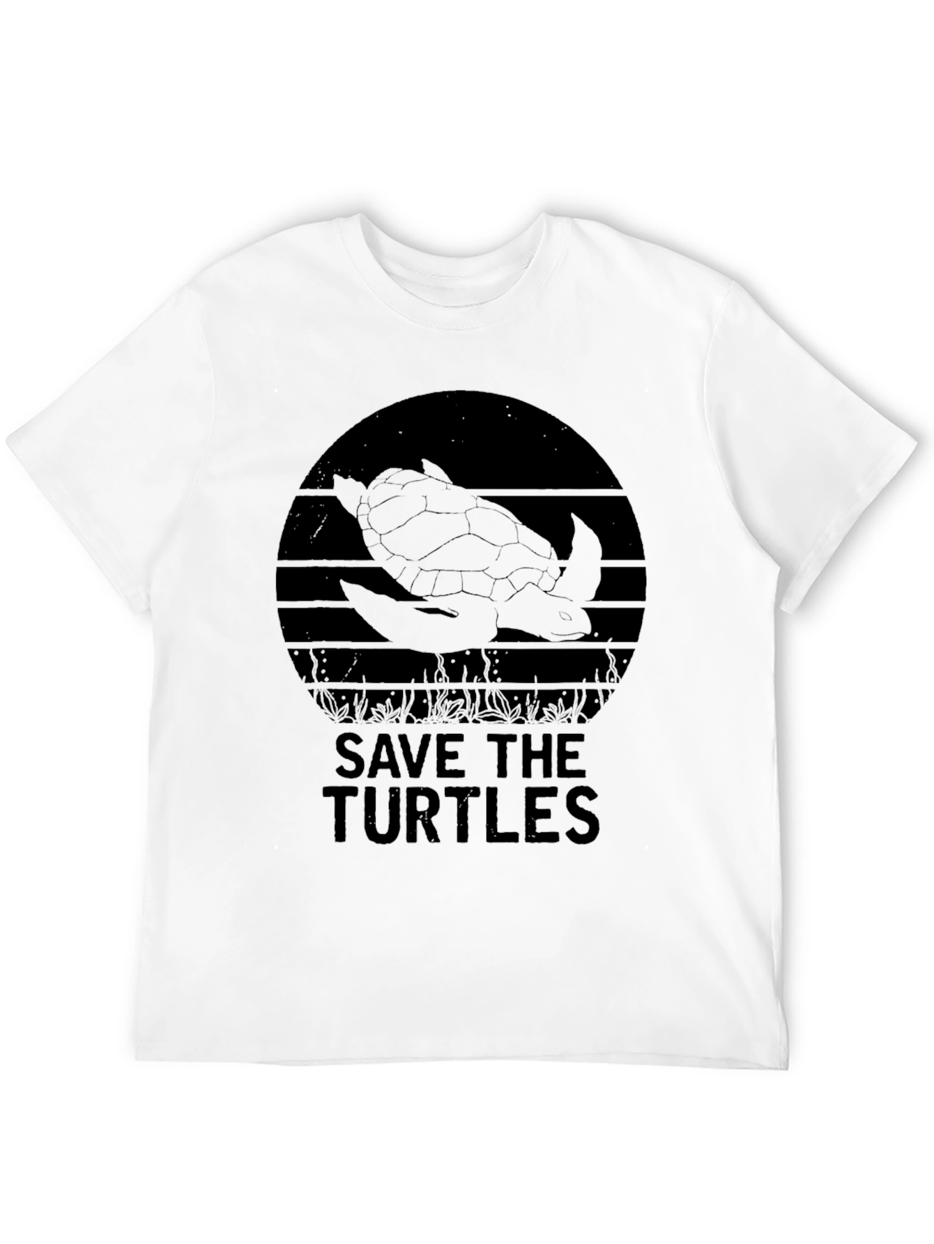 Save the Turtles Graphic Tee - Black