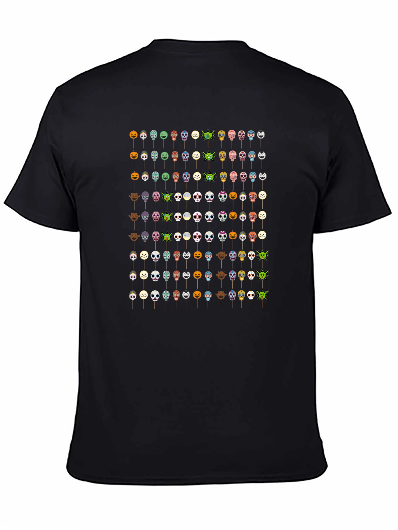 Emoji Faces Black T-Shirt Novelty