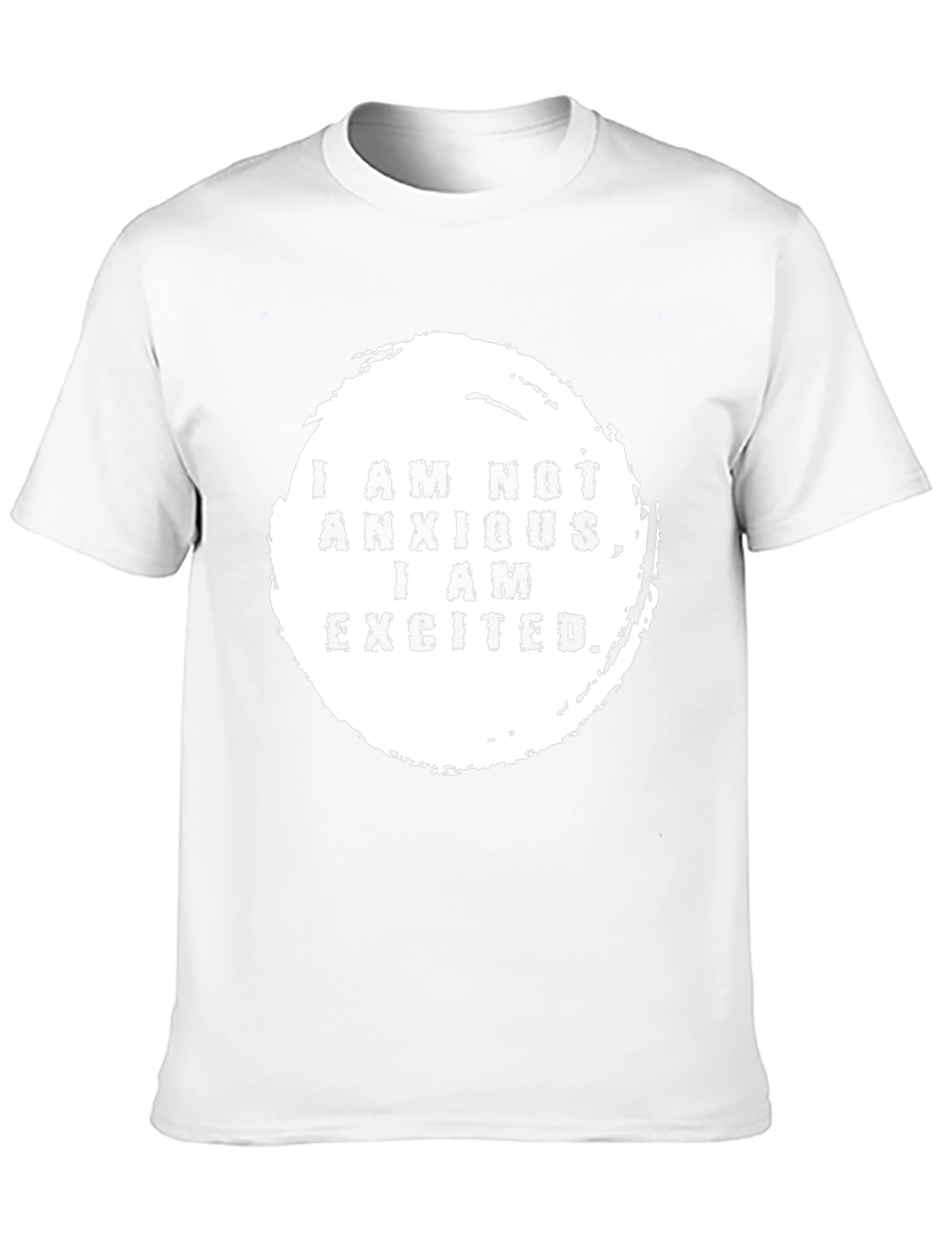 Excited Graphic Tee -  Black Crewneck T-Shirt