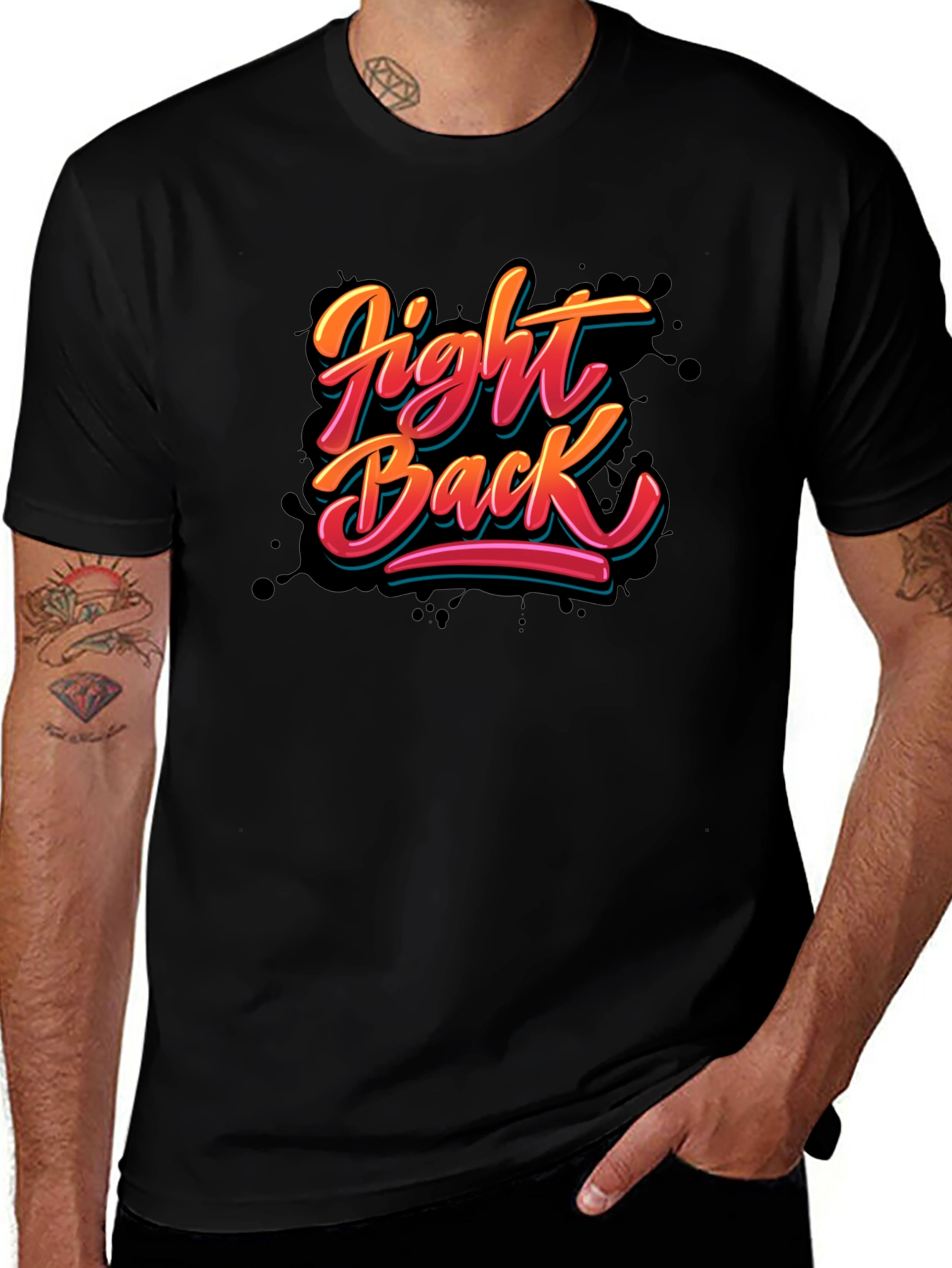 Fight Back Graphic T-Shirt - Bold Statement Tee