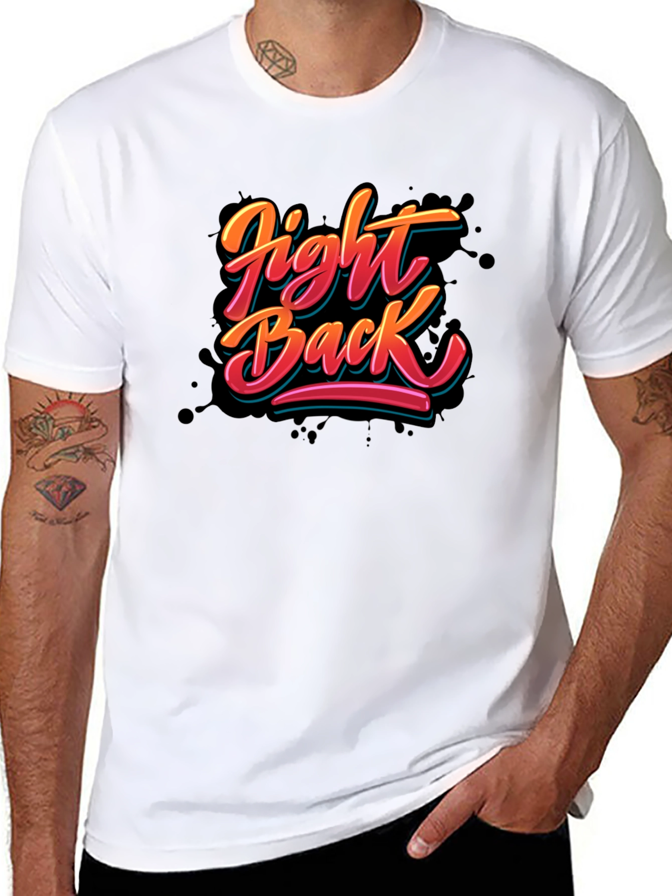 Fight Back Graphic T-Shirt - Bold Statement Tee