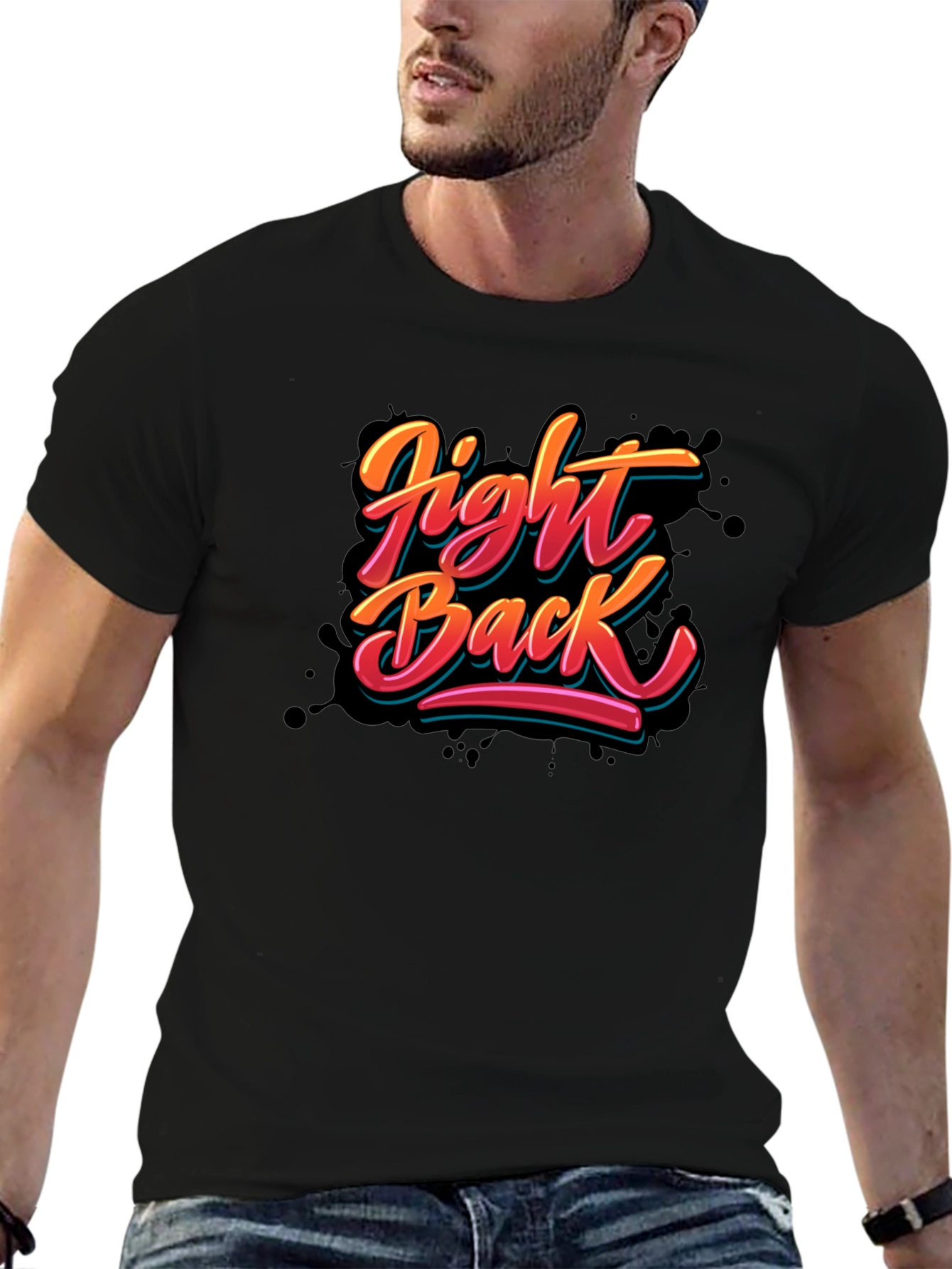 Fight Back Graphic T-Shirt - Bold Statement Tee