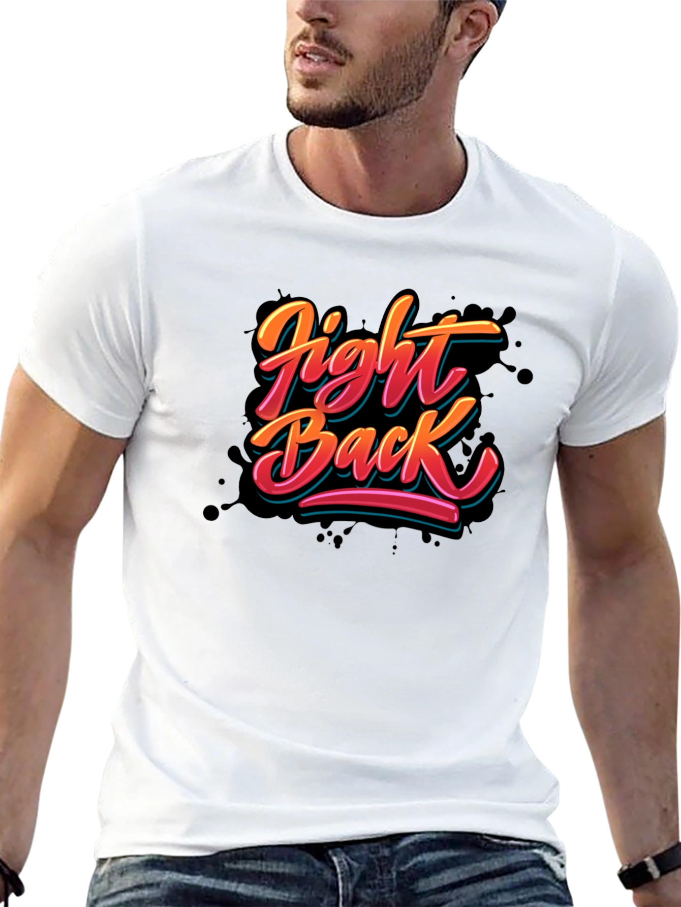 Fight Back Graphic T-Shirt - Bold Statement Tee