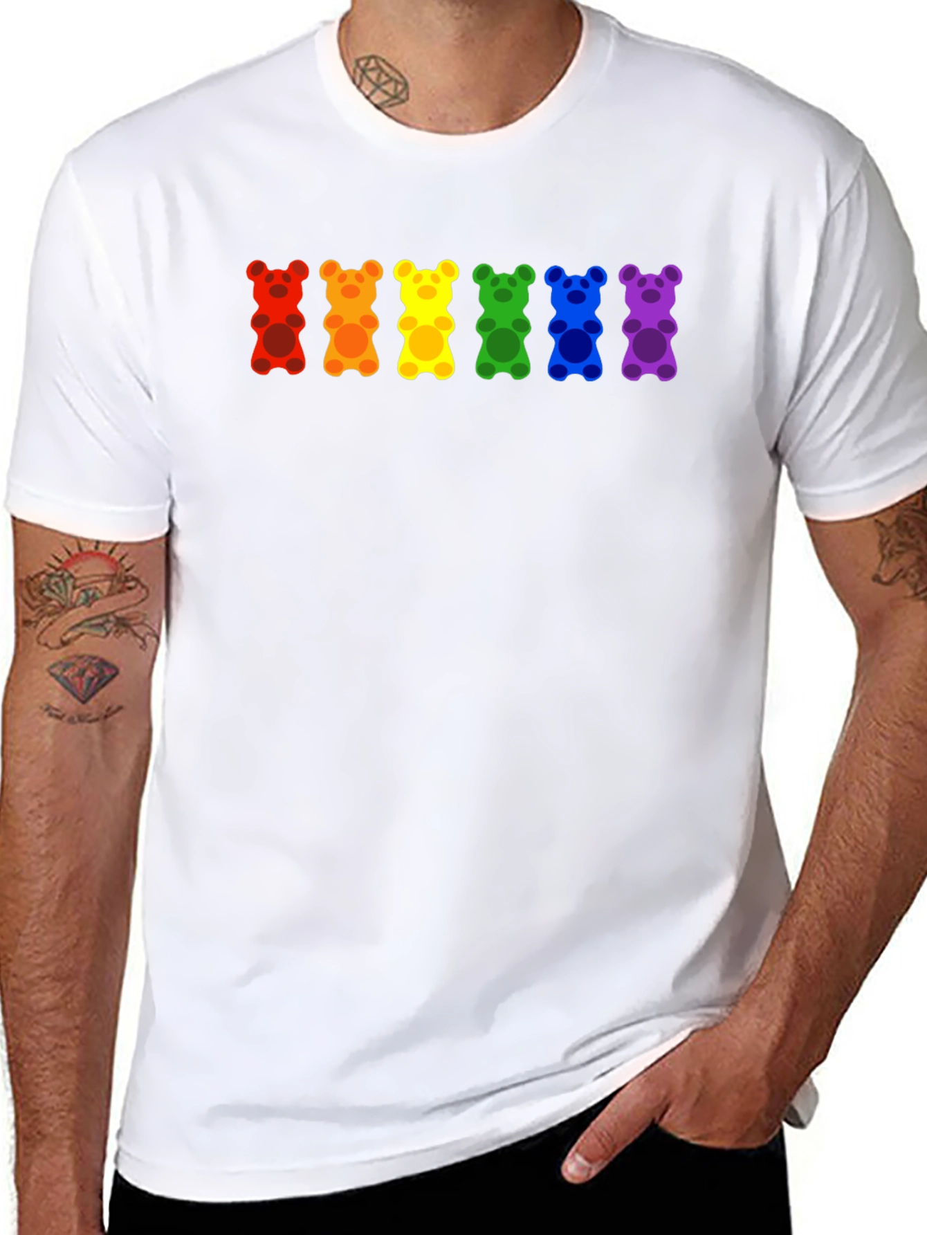 Rainbow Gummy Bear Pride T-Shirt