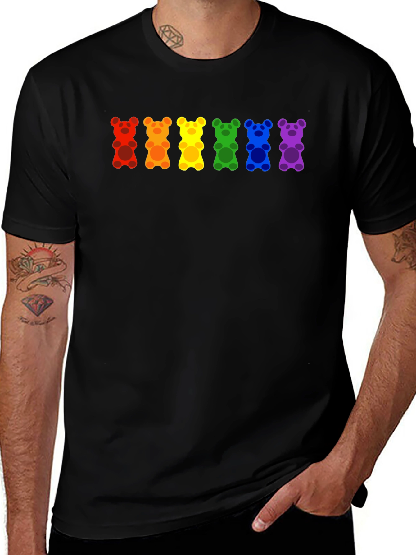Rainbow Gummy Bear Pride T-Shirt