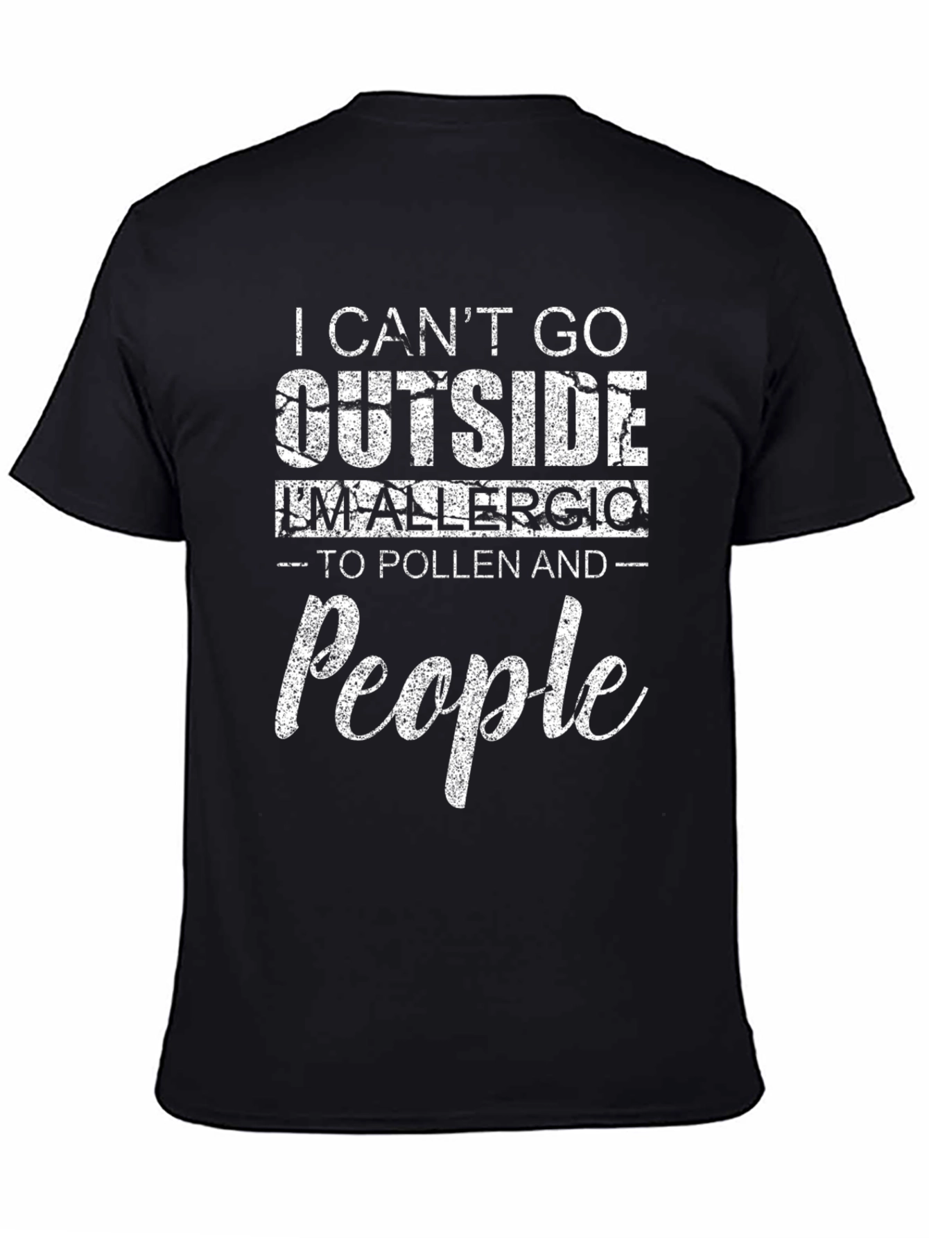 Funny Allergic to People T-Shirt
