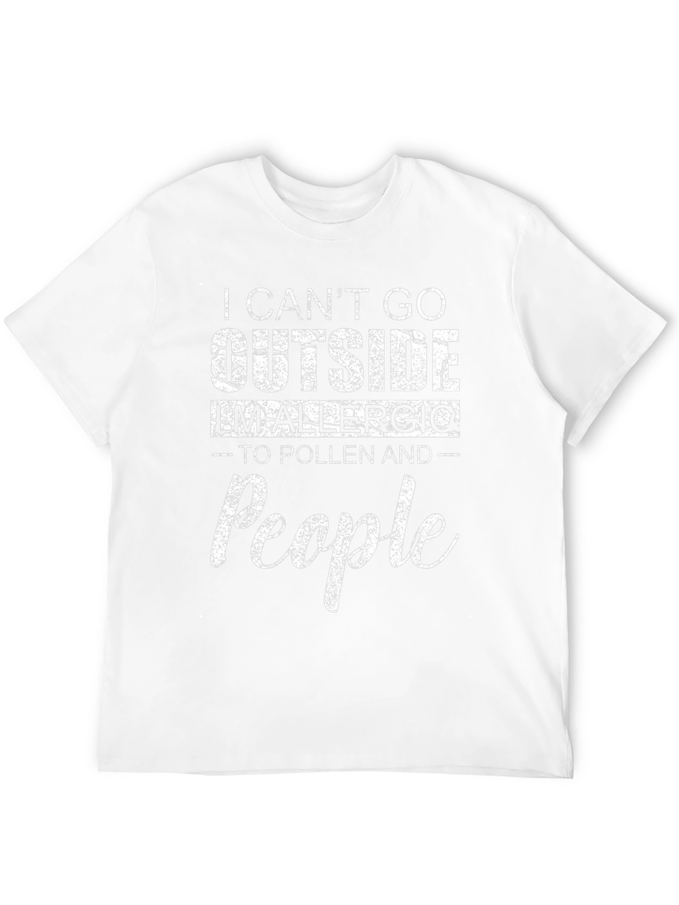 Funny Allergic to People T-Shirt