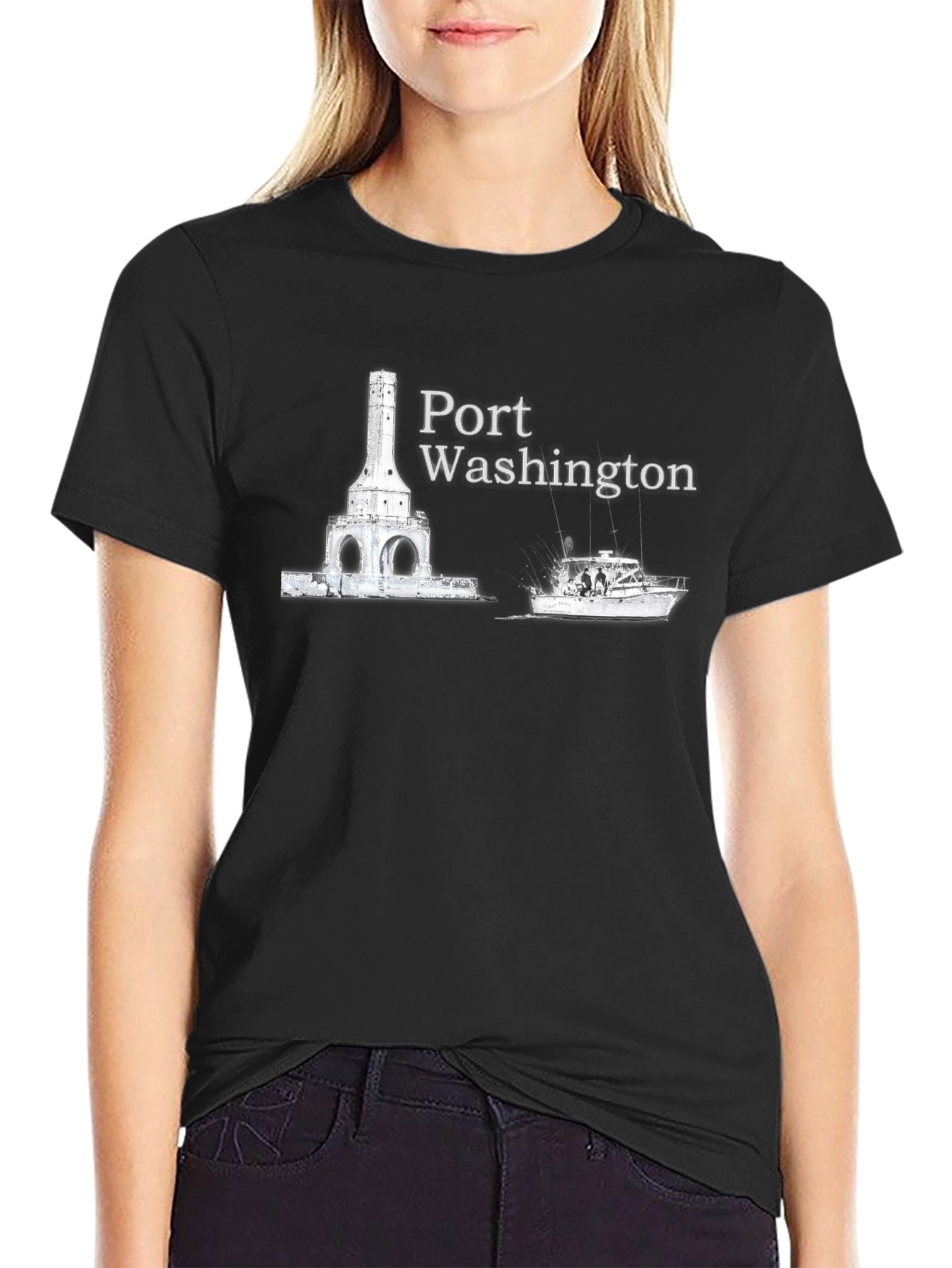 Port Washington Black T-Shirt