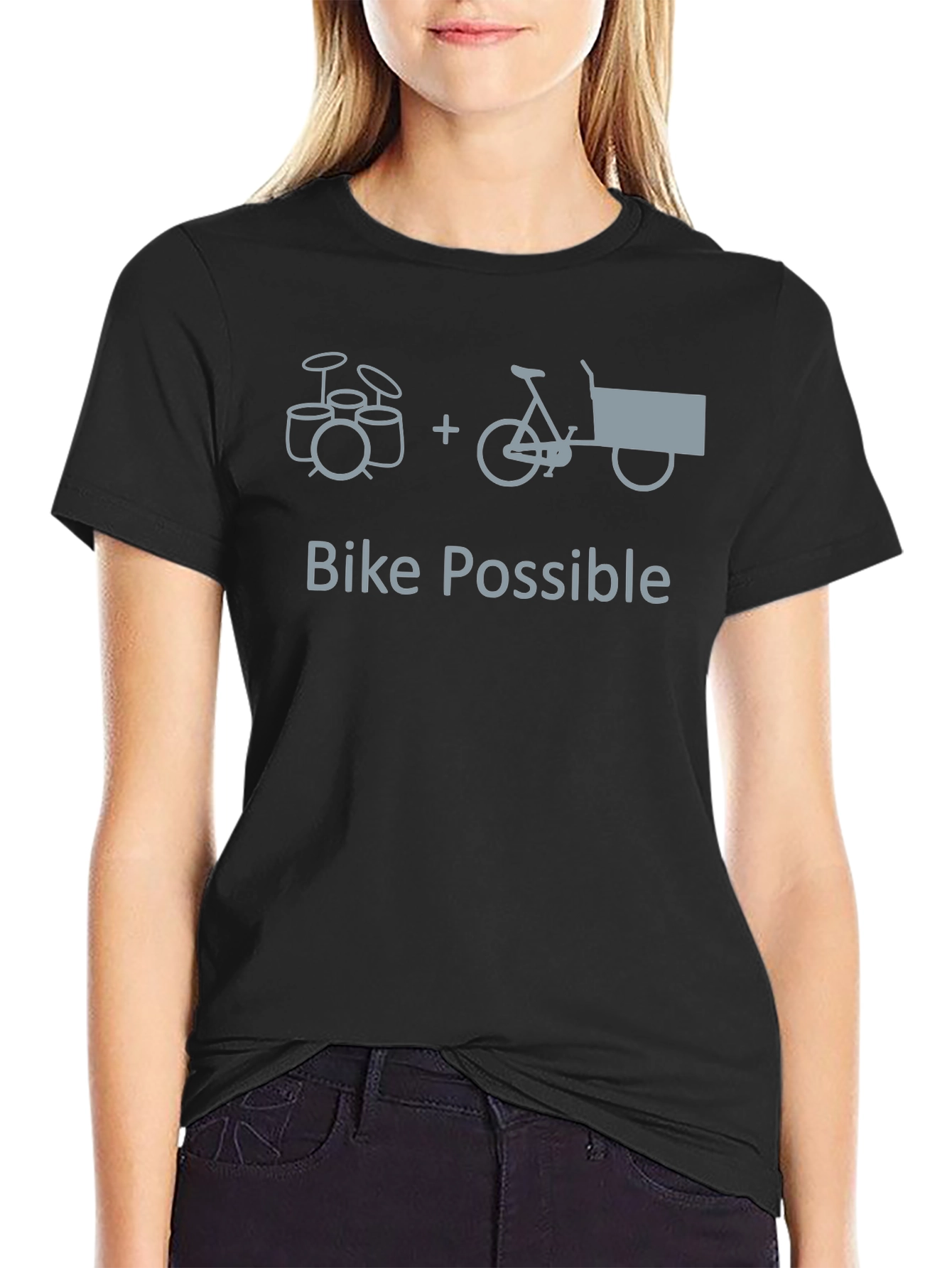Drum Kit + Bike = Bike Possible Graphic Tee