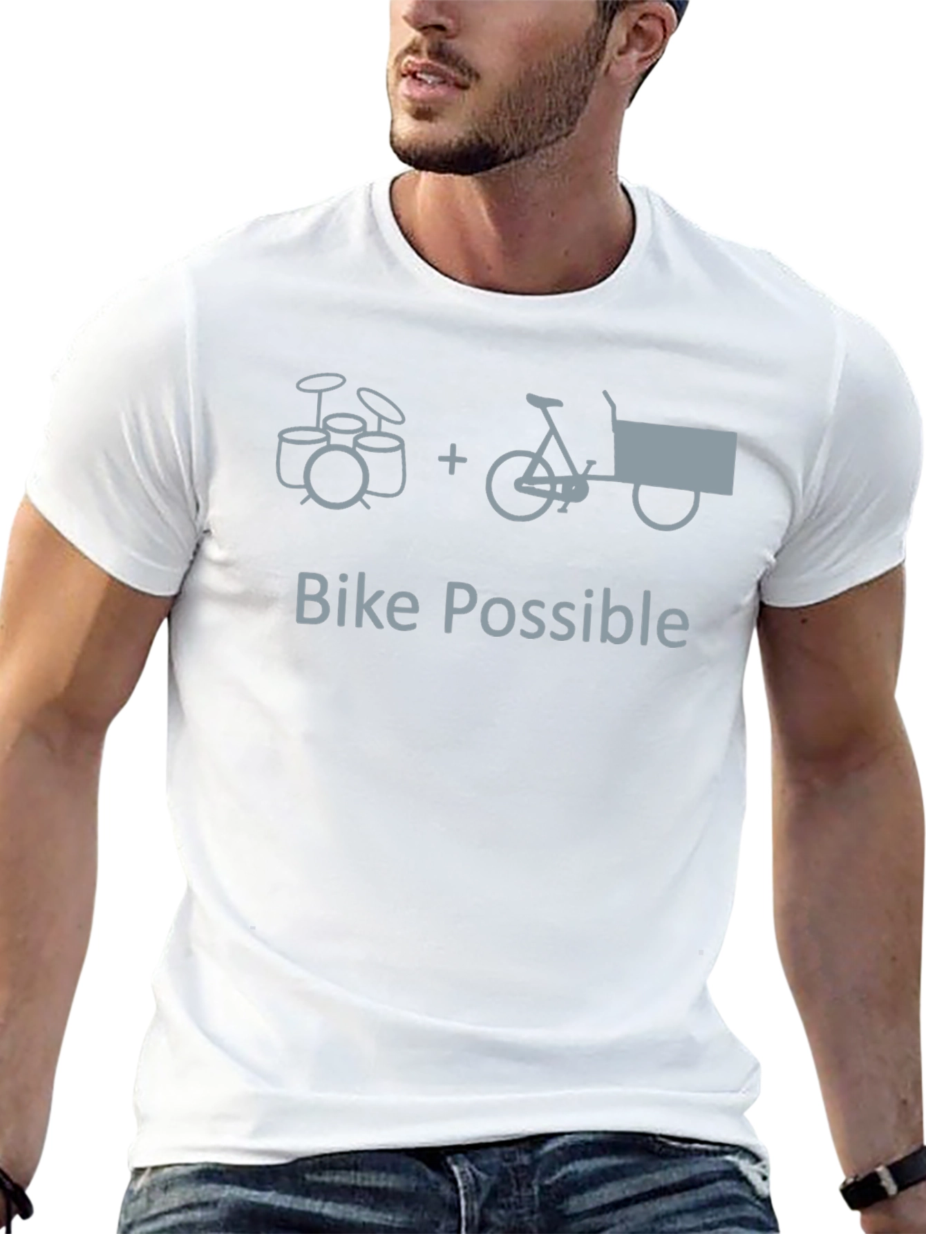 Drum Kit + Bike = Bike Possible Graphic Tee