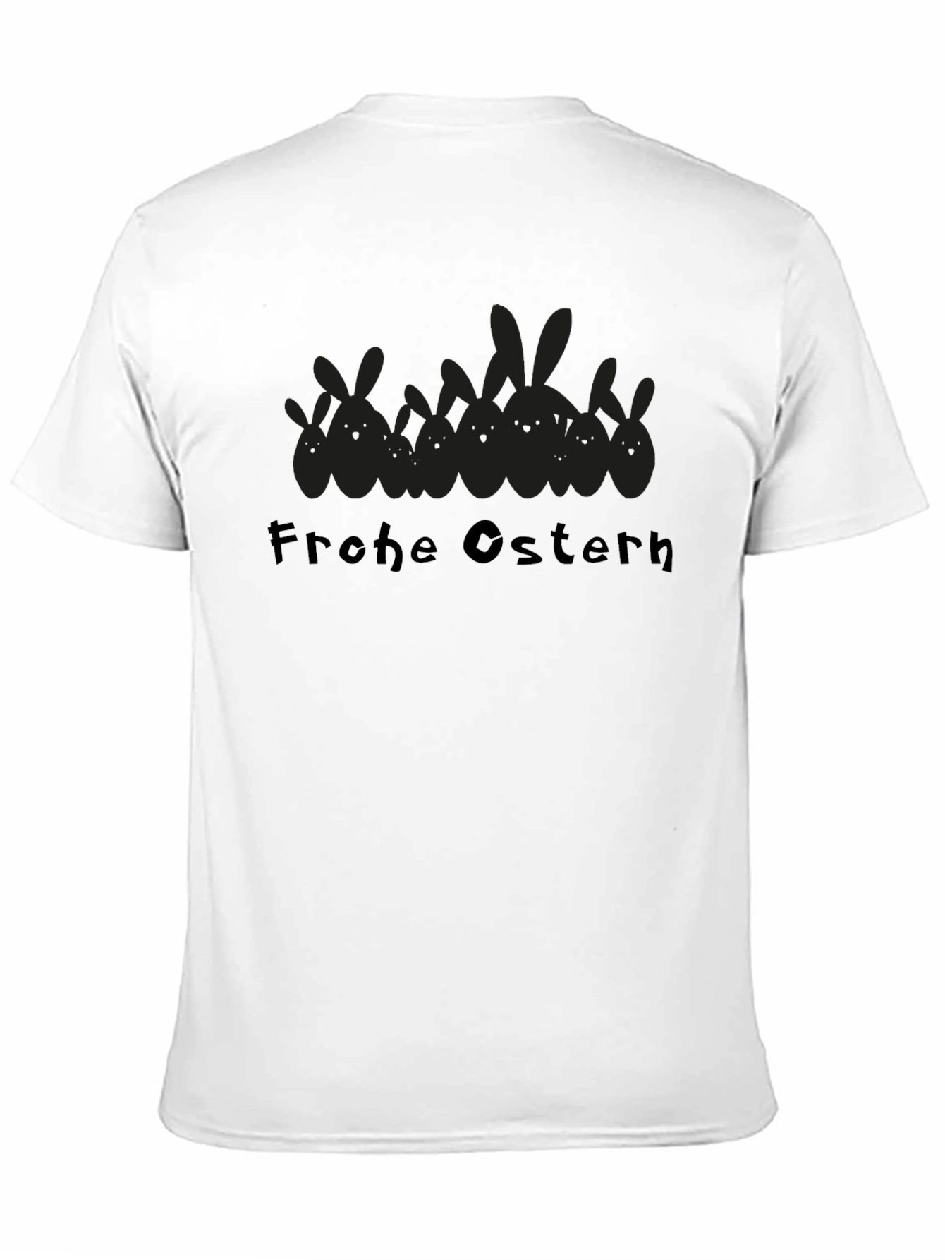 Frohe Ostern Easter Bunny Black T-Shirt
