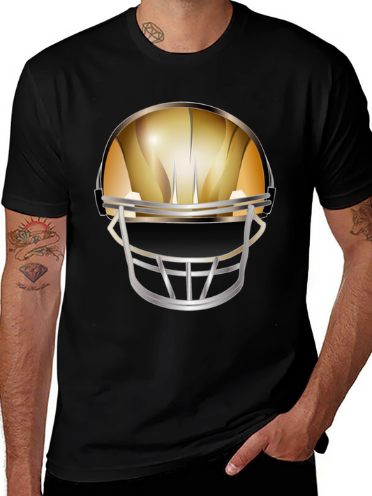 Football Helmet Graphic Tee - Gridiron Style