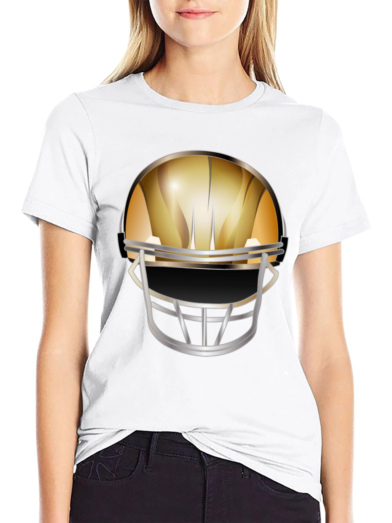Football Helmet Graphic Tee - Gridiron Style