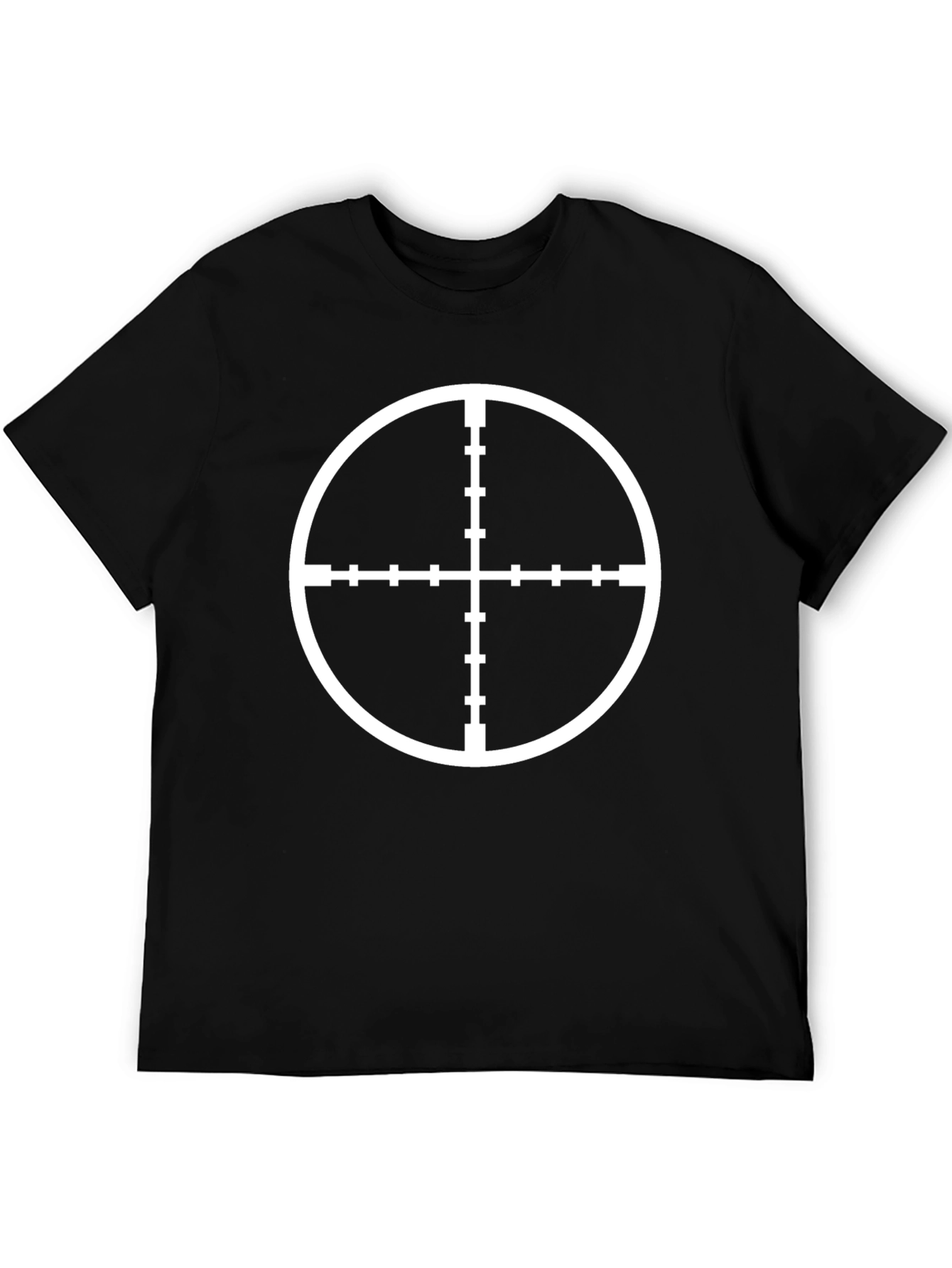 Target Scope Graphic T-Shirt - Black Cotton Blend
