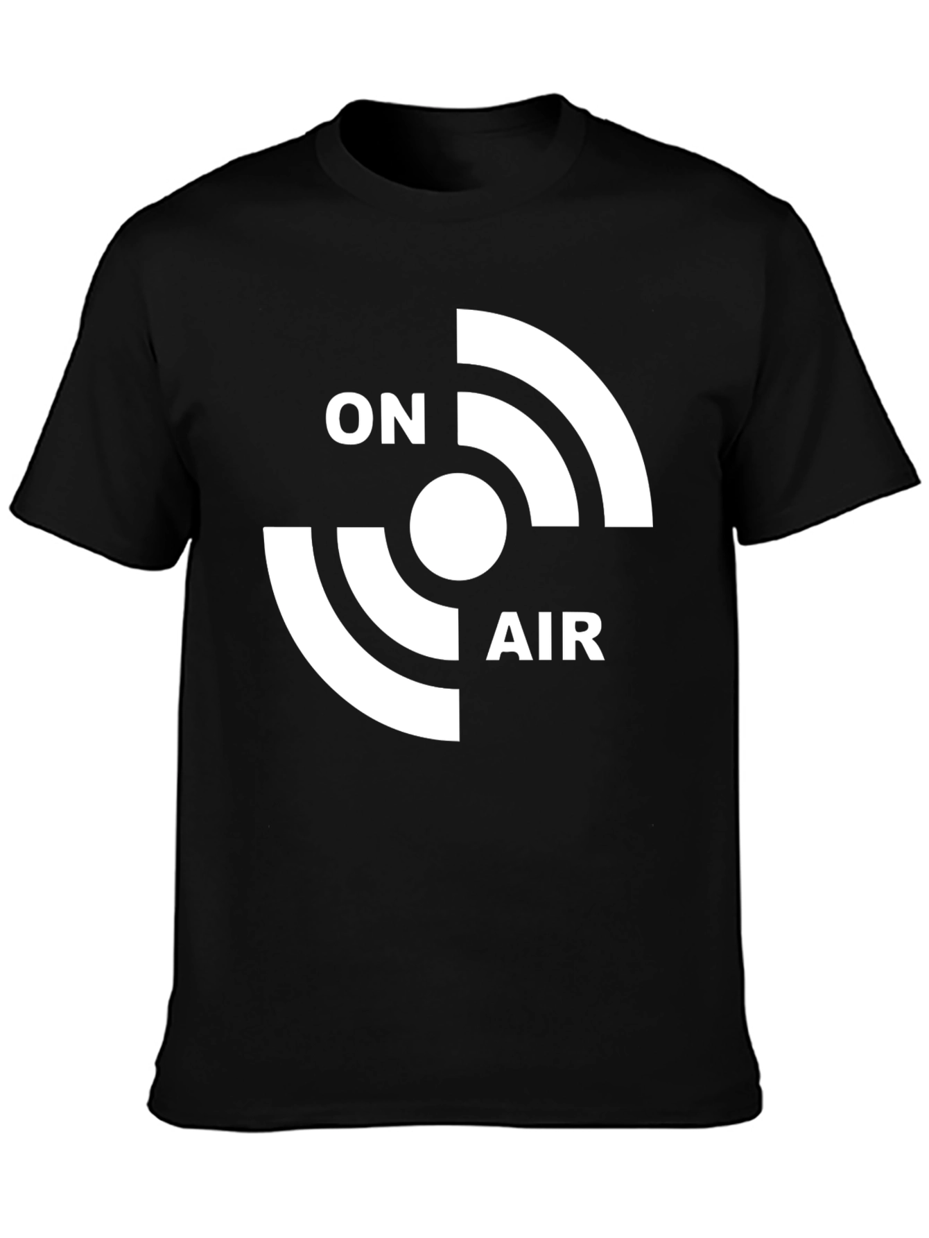 On Air Graphic Tee - Black Cotton T-Shirt
