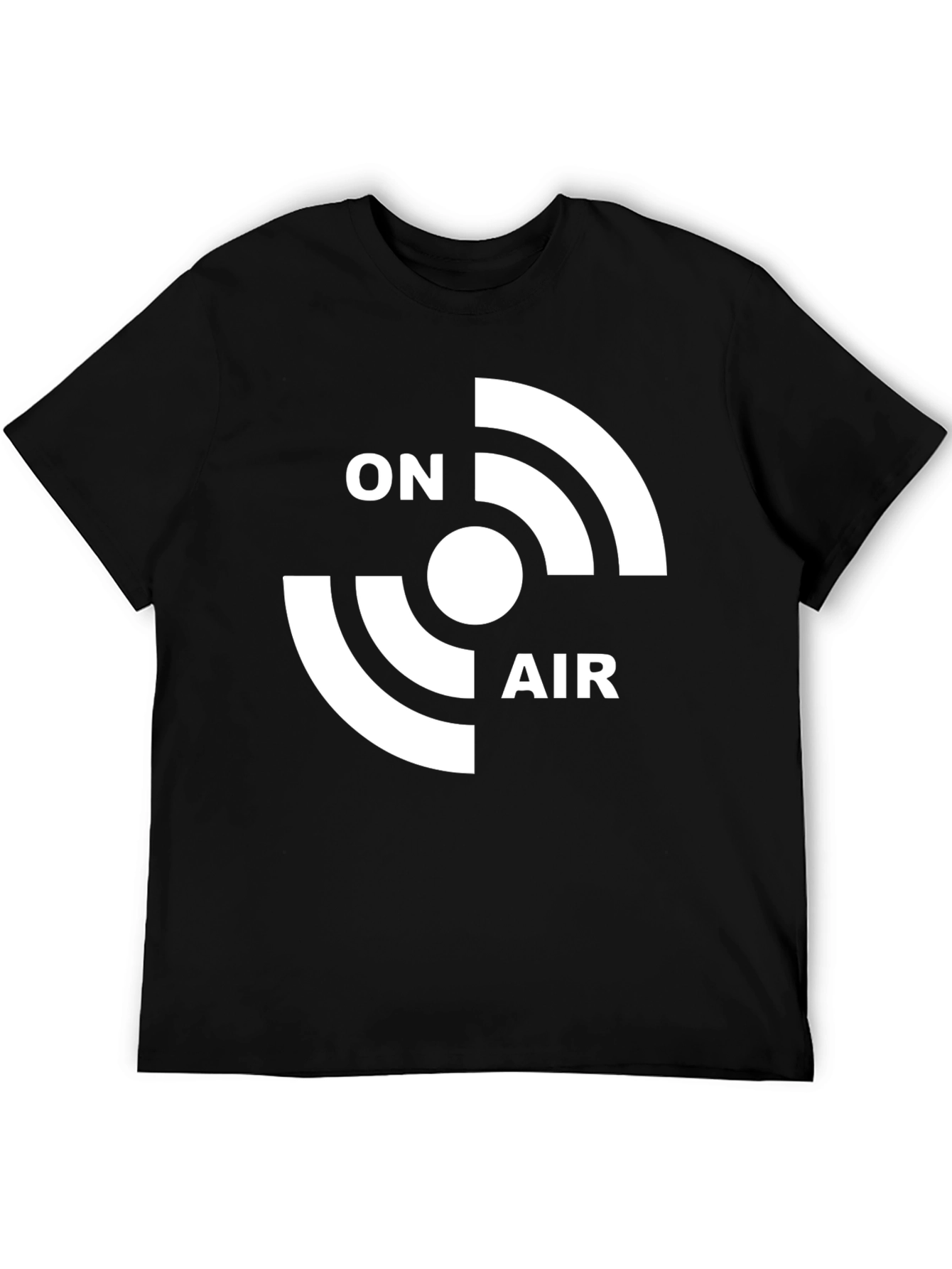 On Air Graphic Tee - Black Cotton T-Shirt