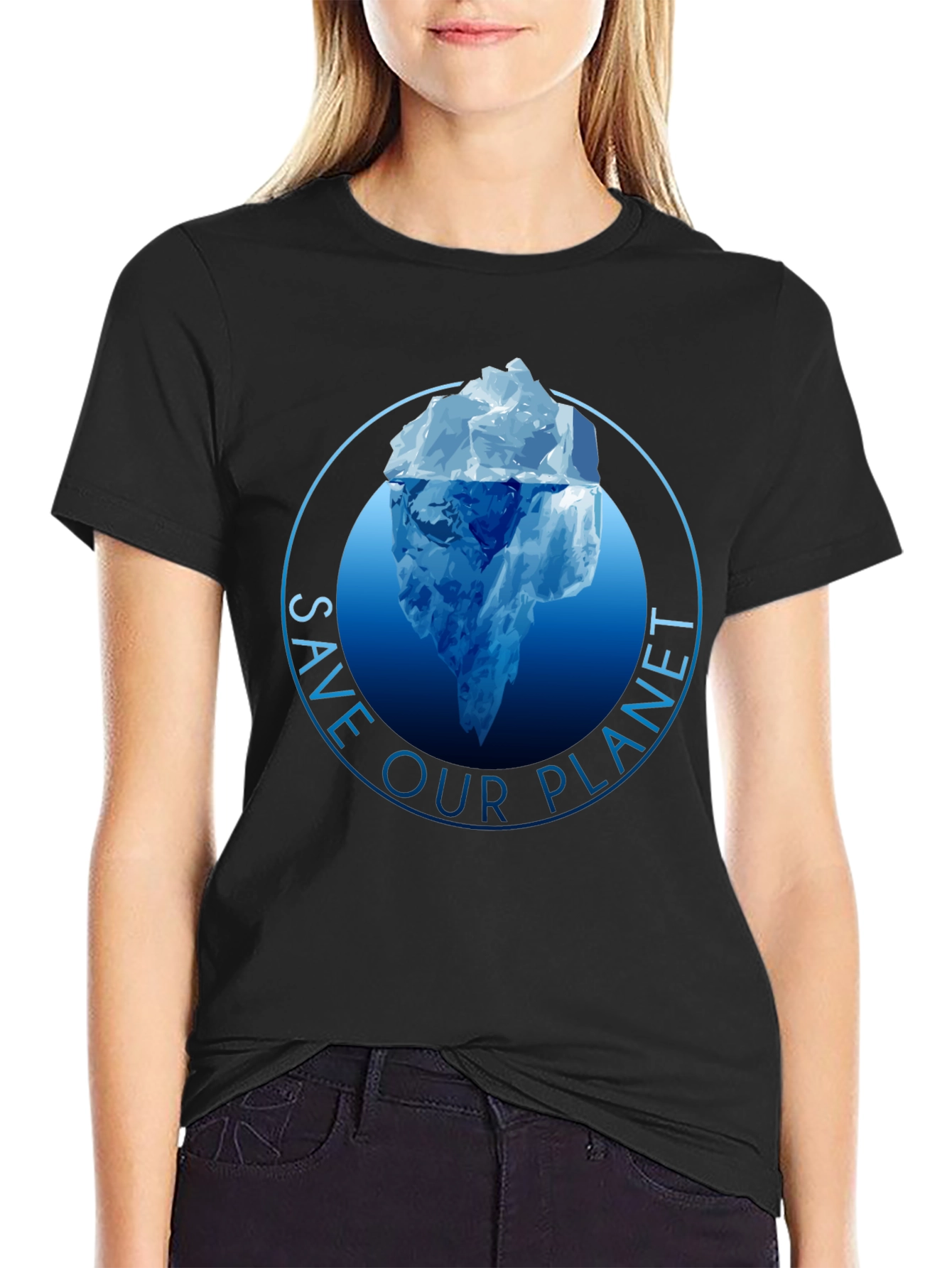 Save Our Planet Graphic Tee - Iceberg Design