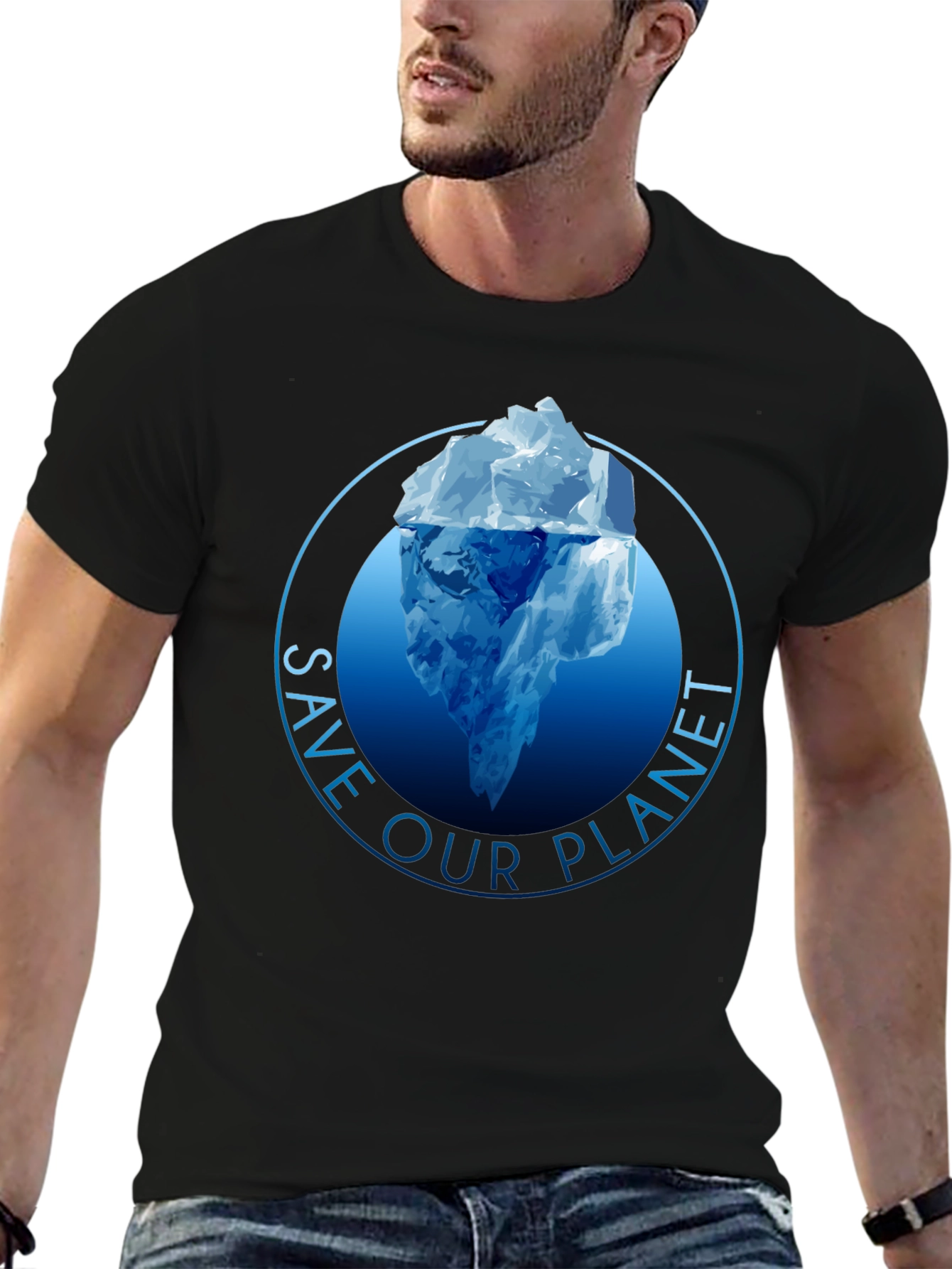 Save Our Planet Graphic Tee - Iceberg Design