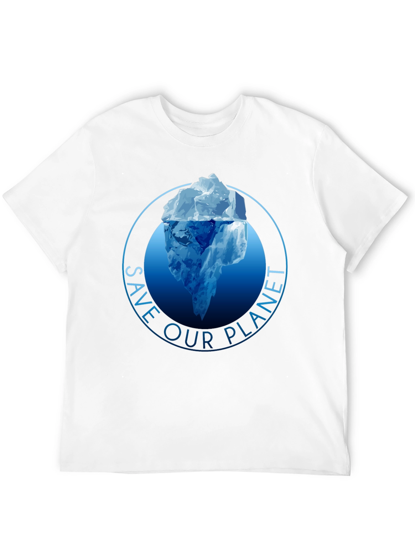 Save Our Planet Graphic Tee - Iceberg Design