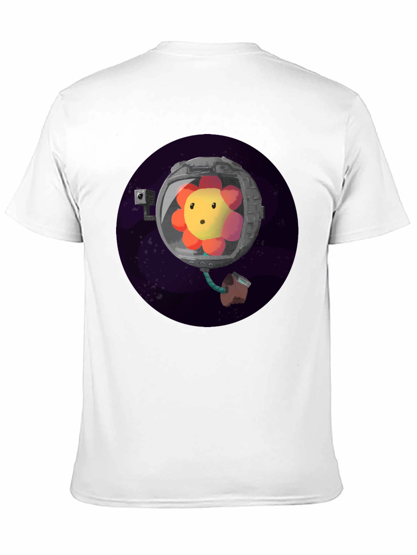 Cosmic Bloom Tee - Flower Astronaut T-Shirt