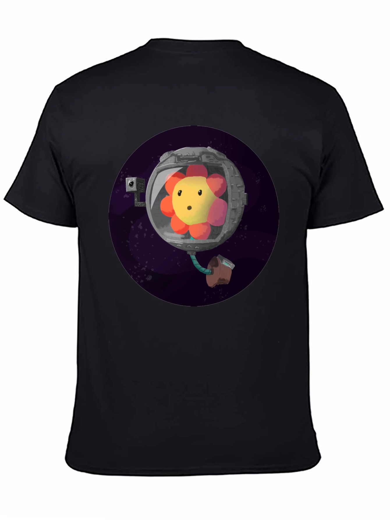 Cosmic Bloom Tee - Flower Astronaut T-Shirt