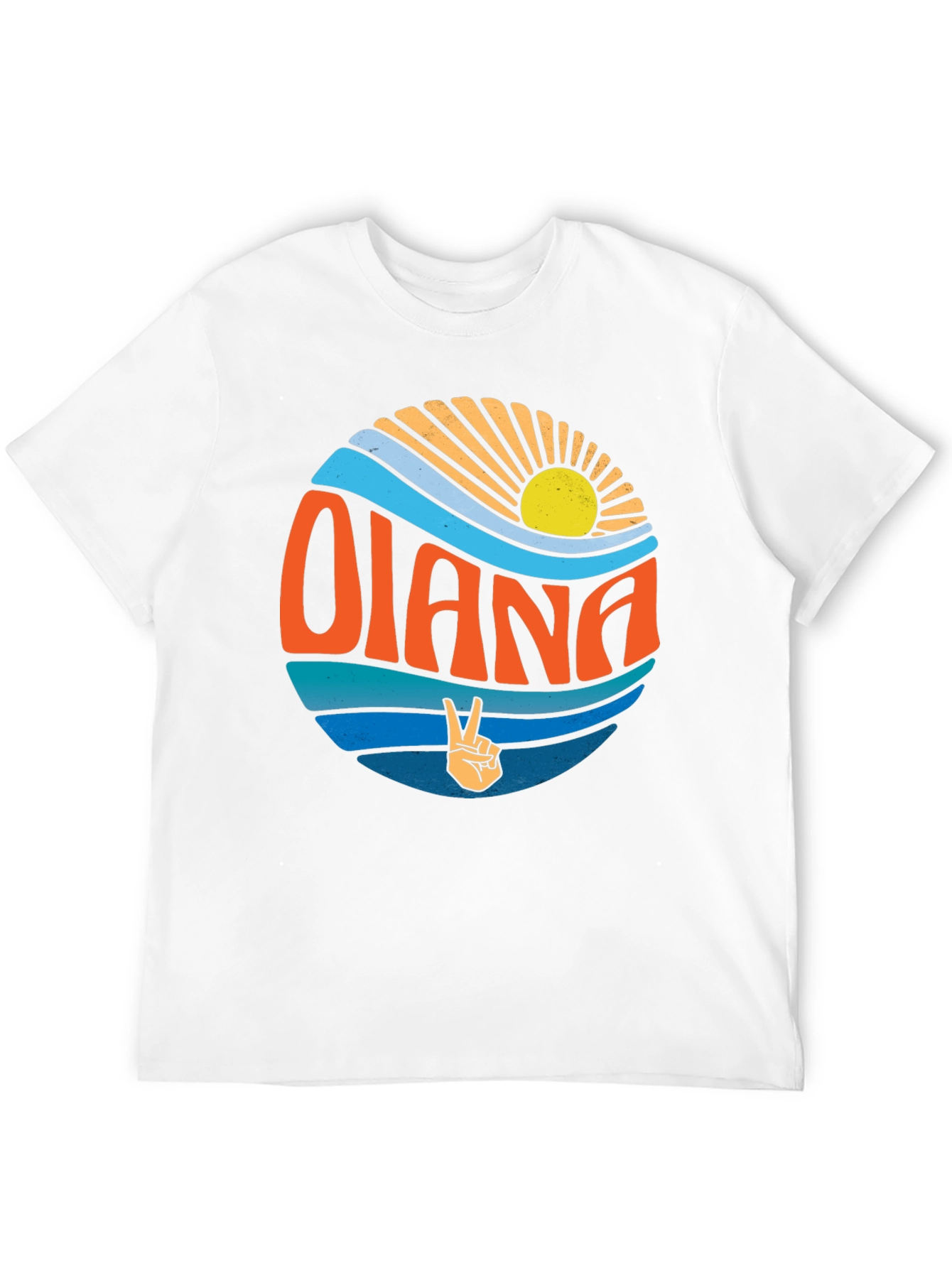 Olana Retro Circle Graphic Tee - Black