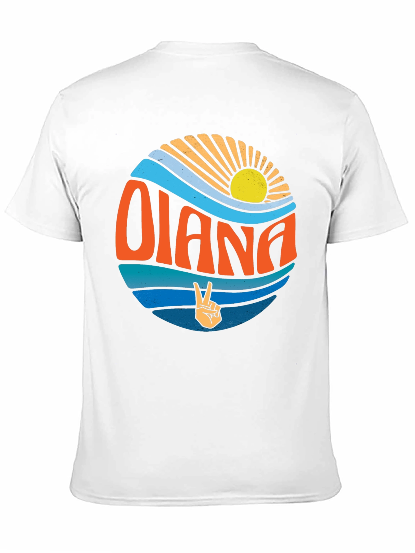 Olana Retro Circle Graphic Tee - Black